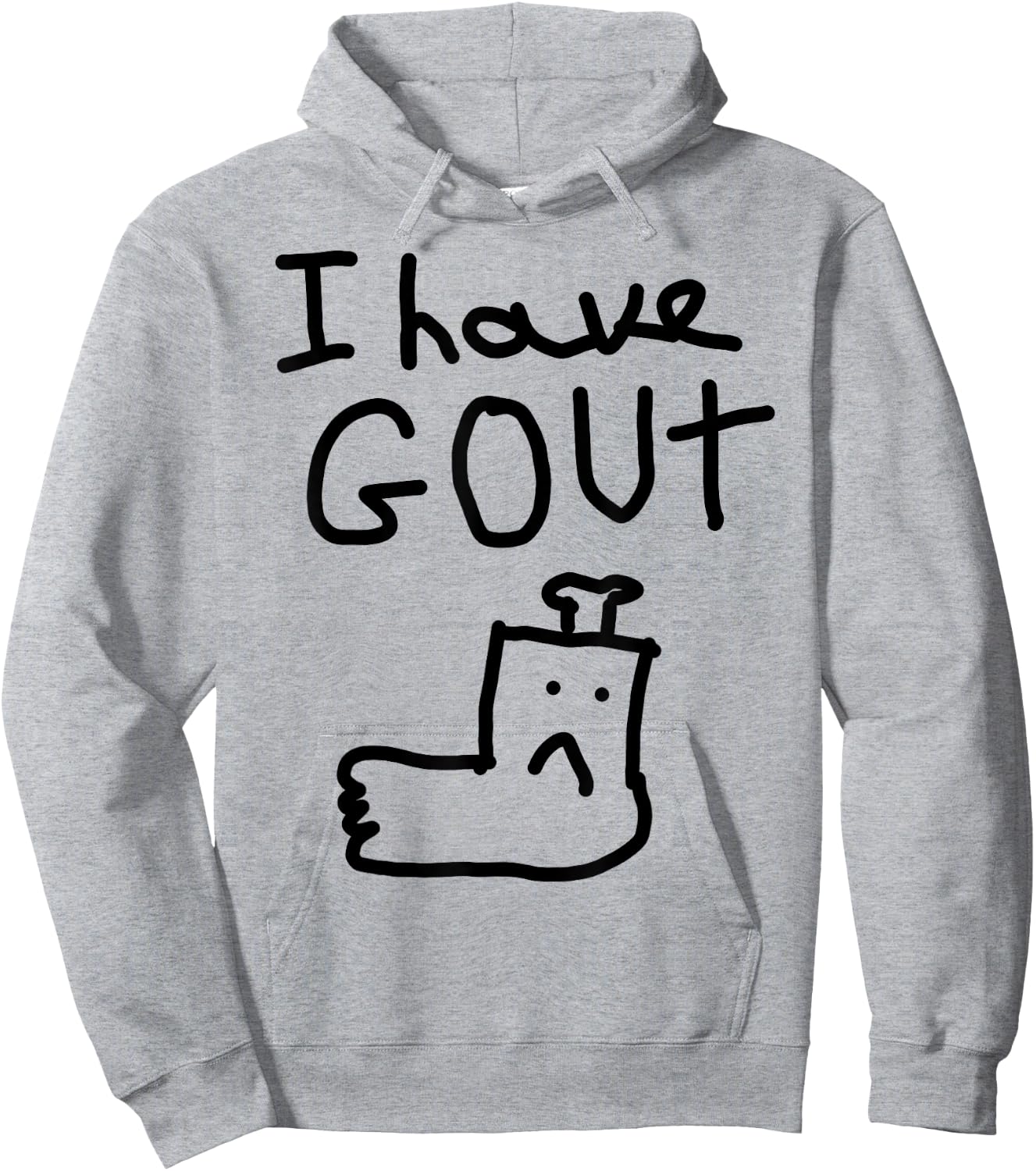 i have gout Gout Awareness Classic Blue Cotton/Polyester -Adults Short Sleeve Hoodie - Hoodie | Ash
