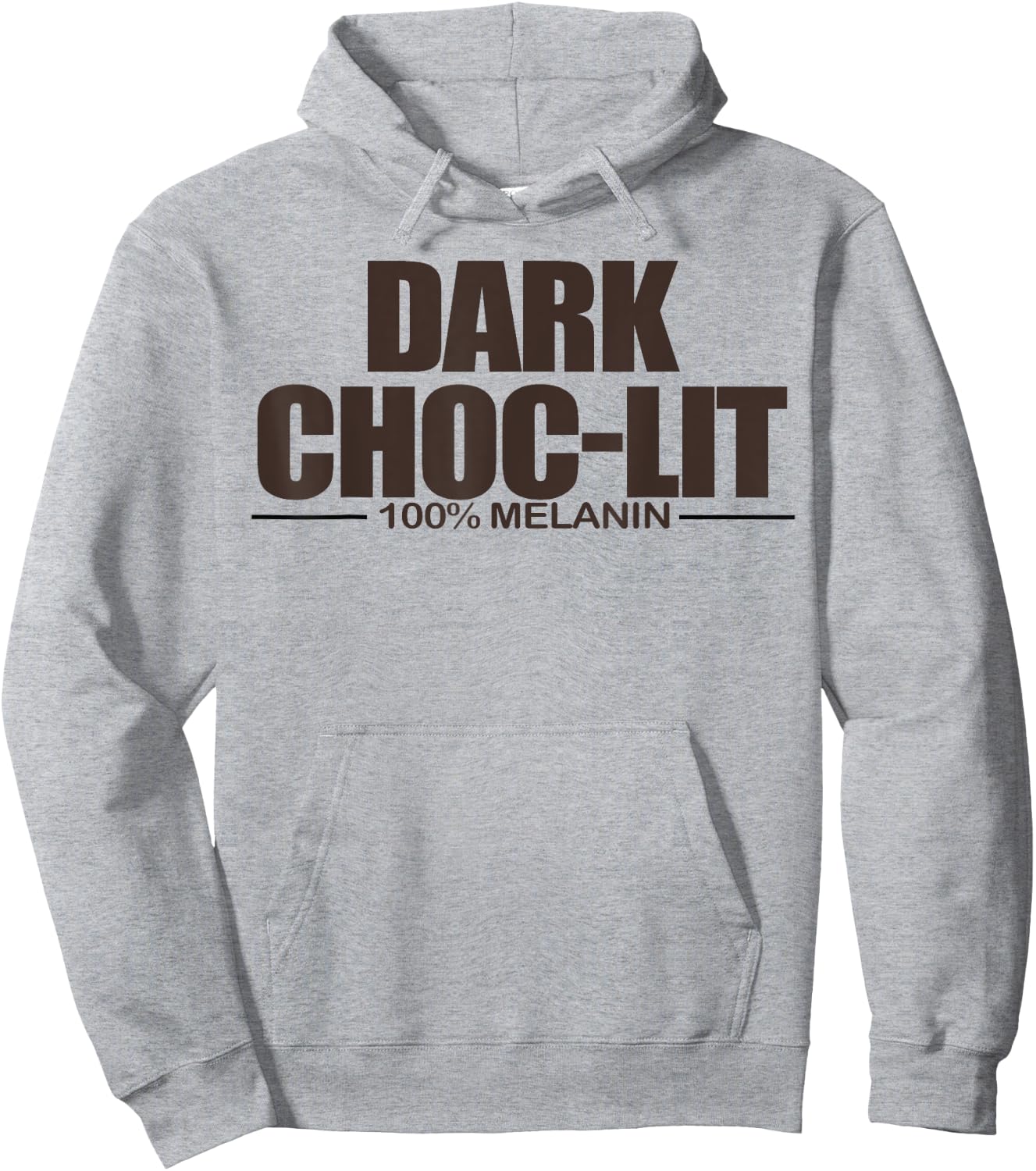 Dak Choc-Lit 100% Melanin Hoodie - Hoodie | Ash
