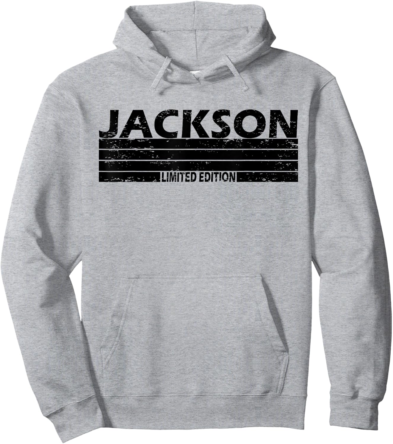 Jackson Surname Limited Edition Retro Vintage Style Sunset Hoodie - Hoodie | Ash