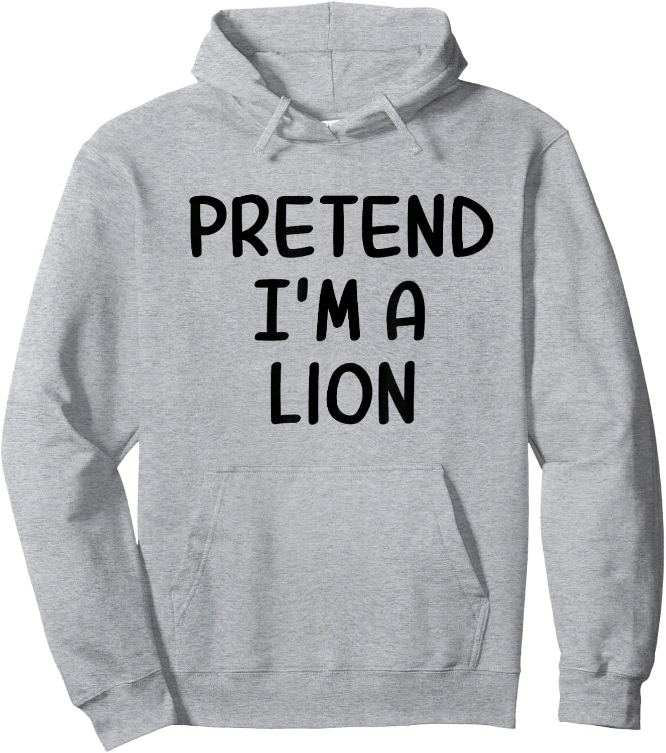 Funny Halloween Party Xmas Lazy Pretend I'm a Lion Hoodie - Hoodie | Ash