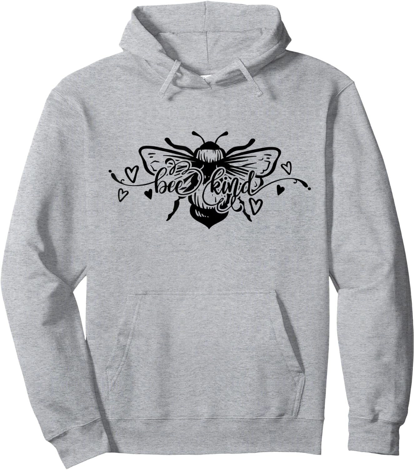 Bee Kind Wholesome Graphic Hoodie - Hoodie | Ash