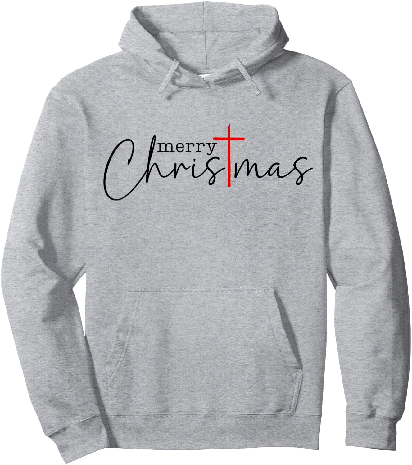 Merry Christmas Cross Christ Xmas Costume Hoodie - Hoodie | Ash