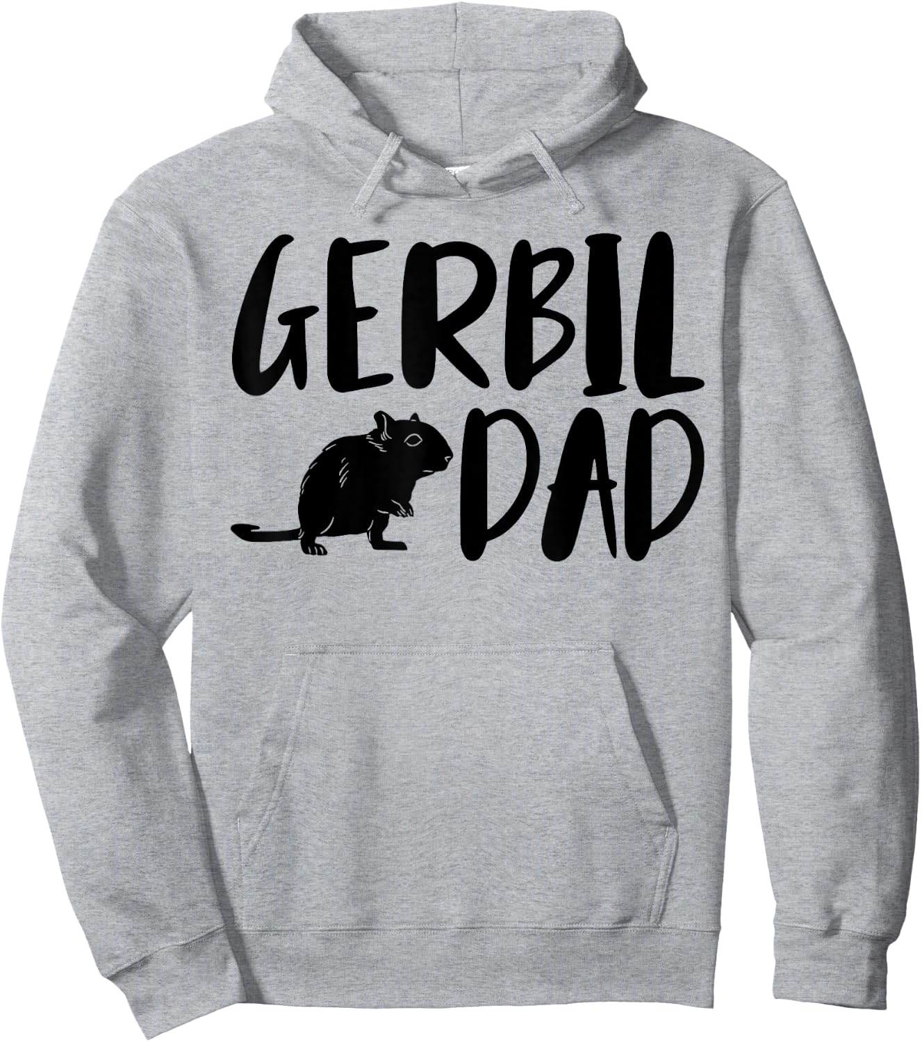 Gerbil Dad Funny Gerbil Pet Lovers Hoodie - Hoodie | Ash