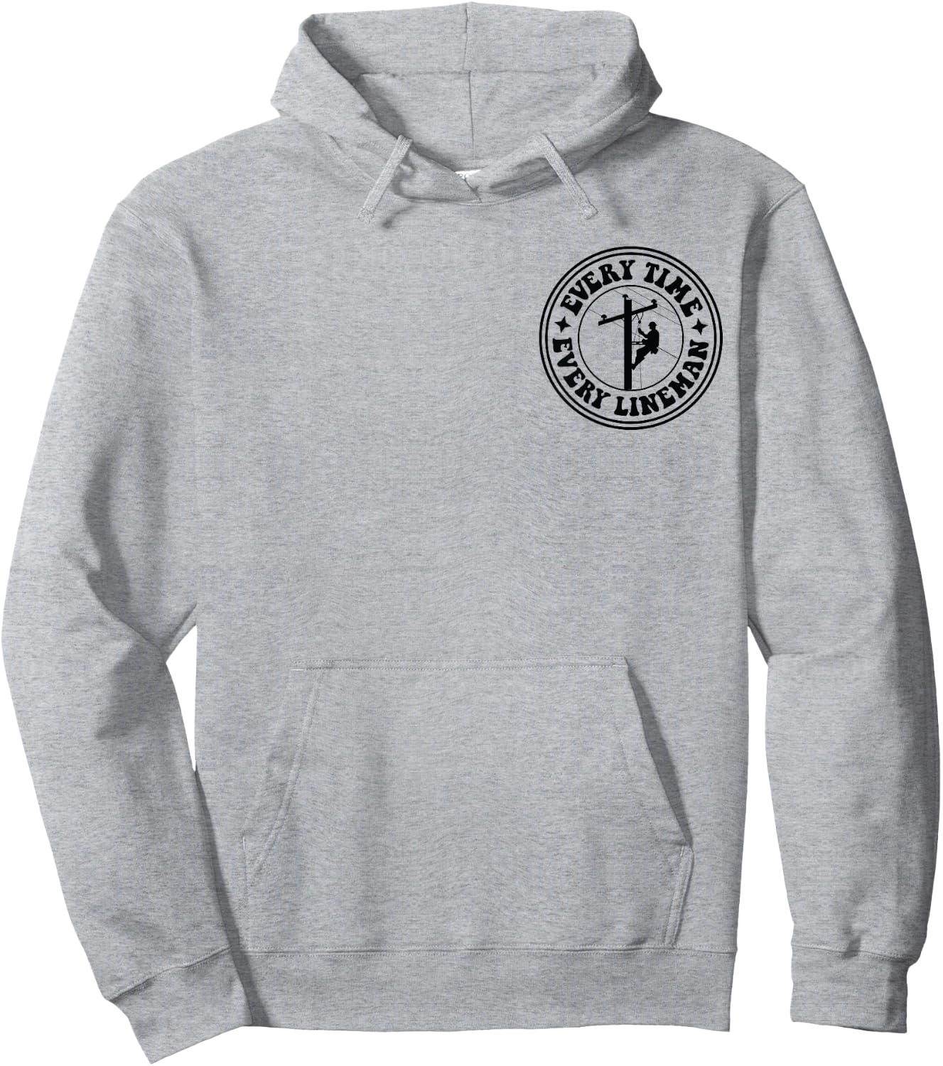 See that pole i did that pole lineman front & back Hoodie - Hoodie | Ash