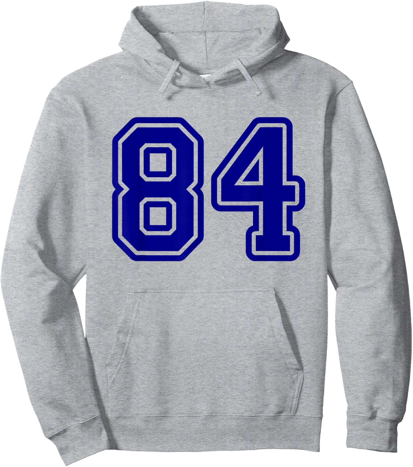 Number #84 Blue Varsity Number 84 Hoodie - Hoodie | Ash