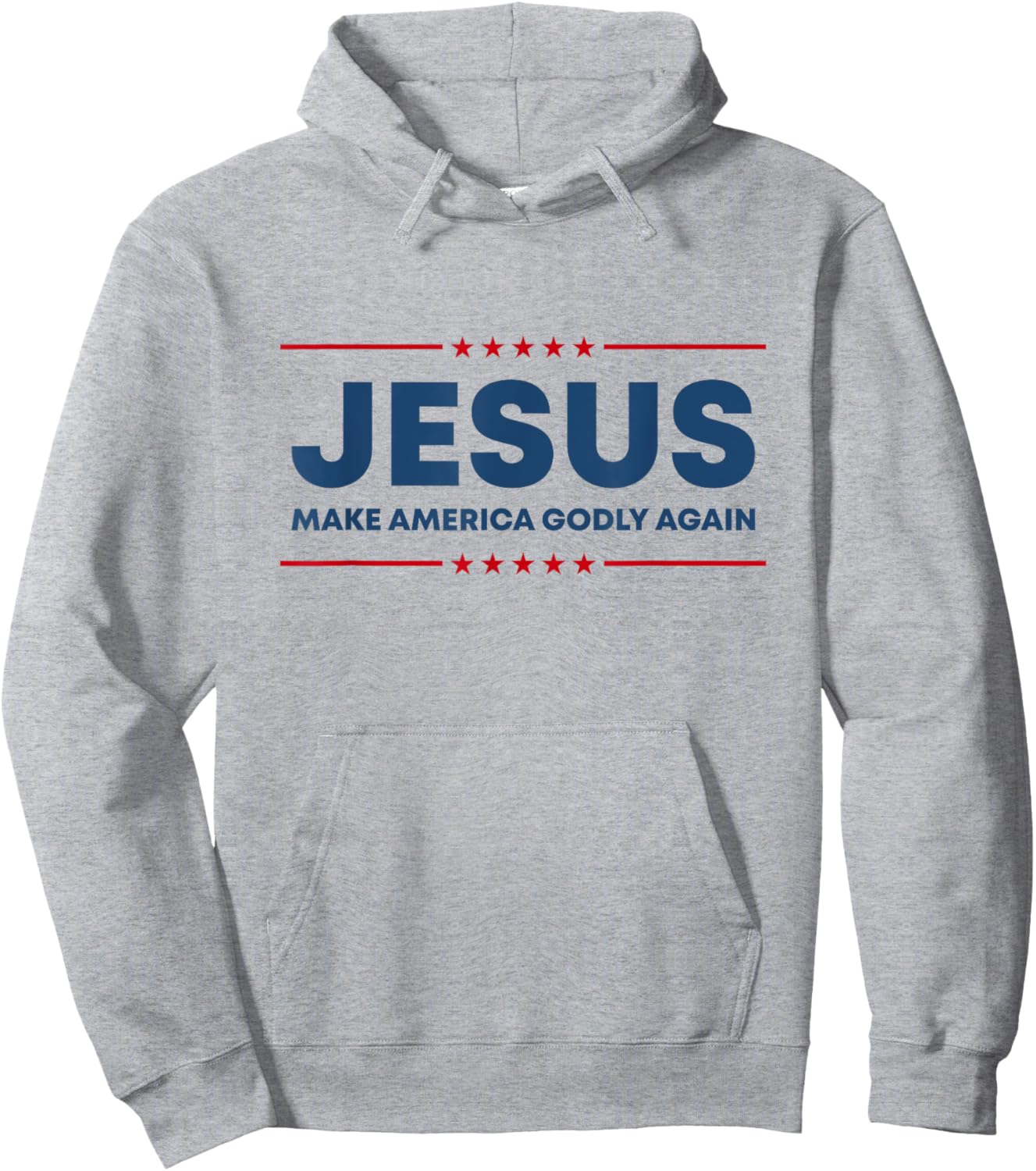 Jesus Make America Godly Again Christian US Patriot American Hoodie - Hoodie | Ash