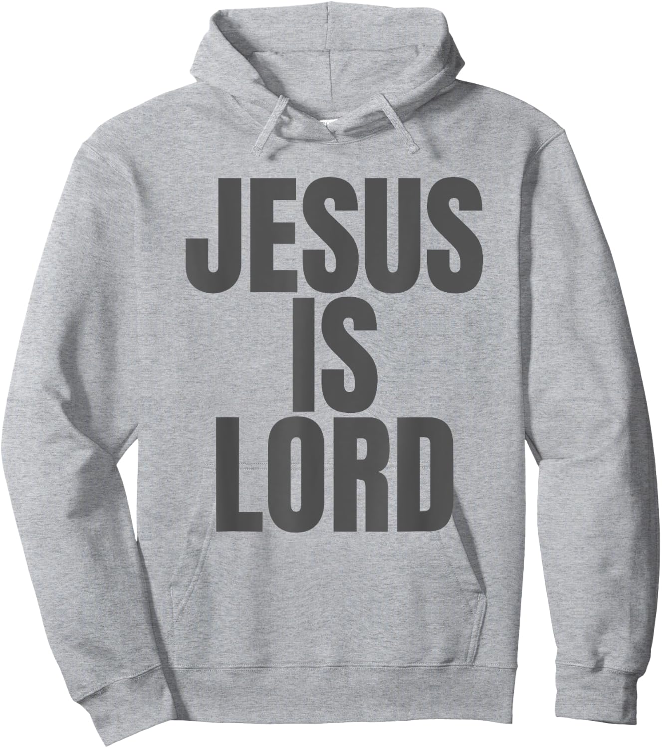 Jesus is Lord, Jesus is King on the back Hoodie - Hoodie | Ash