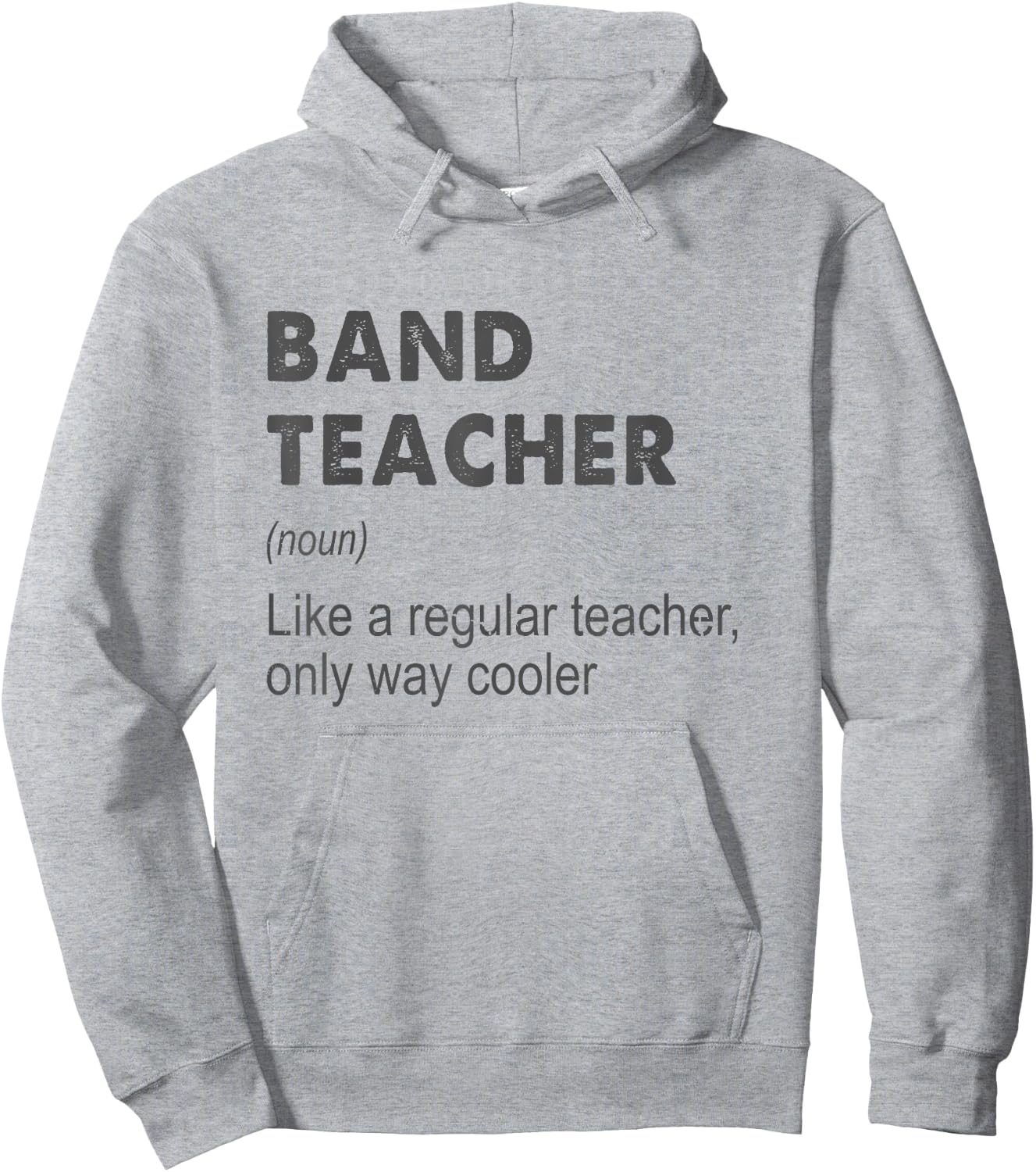Band Teacher Definition Teaching School Teacher Funny Hoodie - Hoodie | Ash