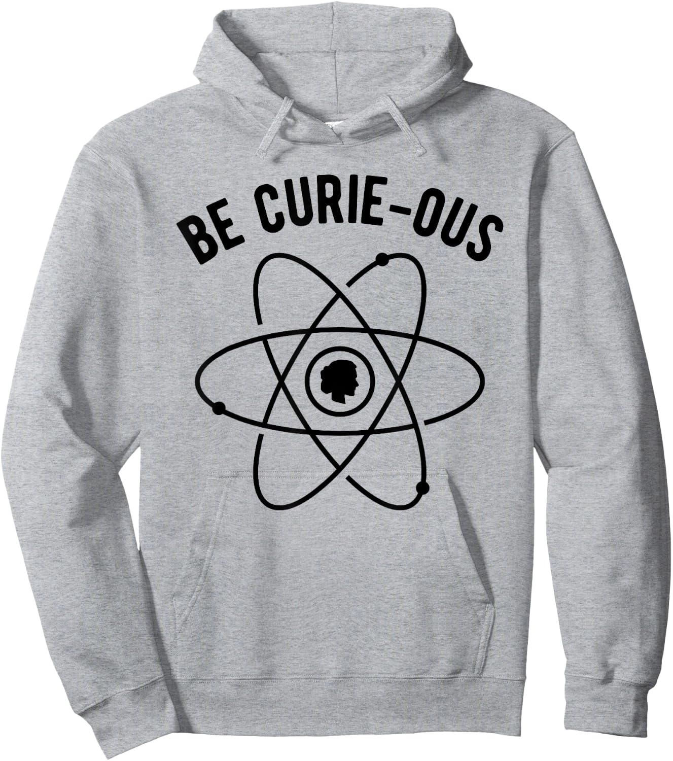 Be Curie-ous - Marie Curie Pun - Women in Science Feminist Hoodie - Hoodie | Ash