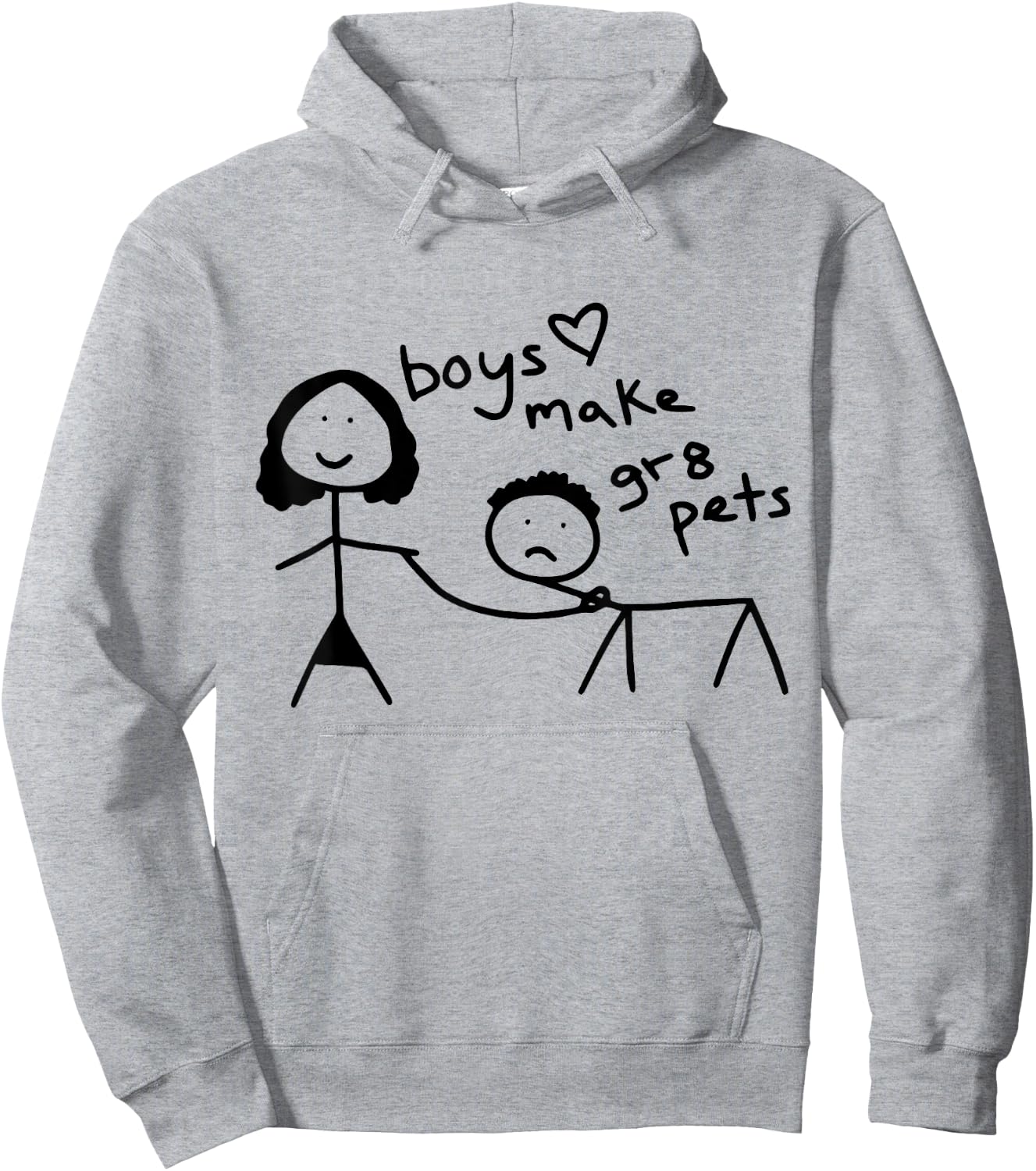 Boys Make Great Pets Hoodie - Hoodie | Ash