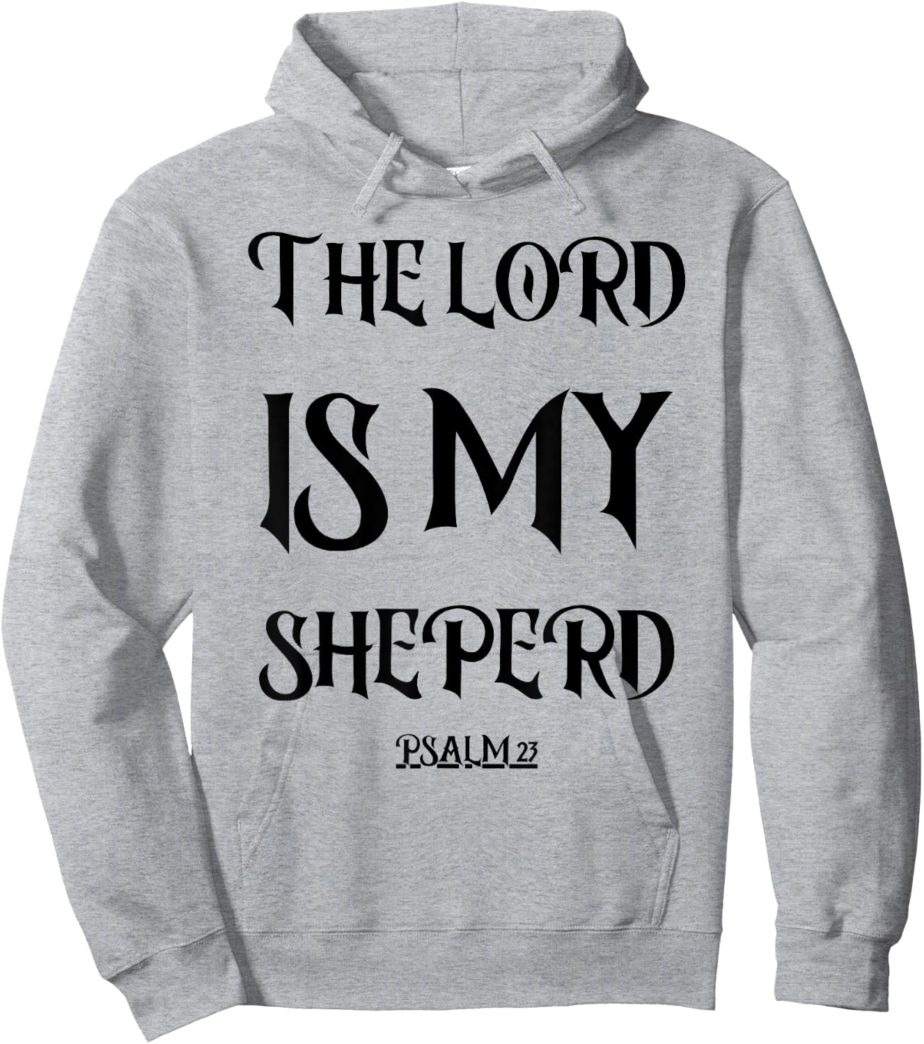 Psalm 23 Vintage Bible Verse Gift Fear No Evil Jesus Hoodie - Hoodie | Ash