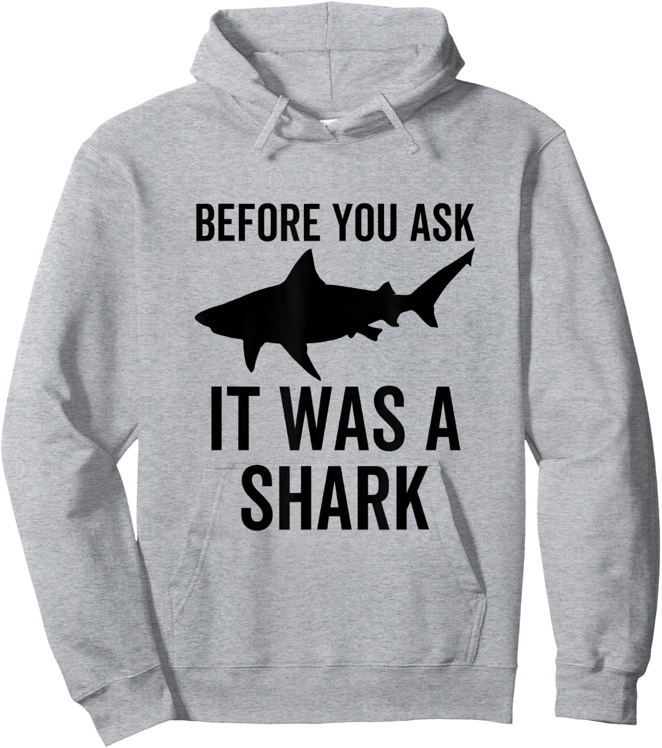 Before You Ask It Was a Shark Amputee Amputation Surgery Hoodie - Hoodie | Ash