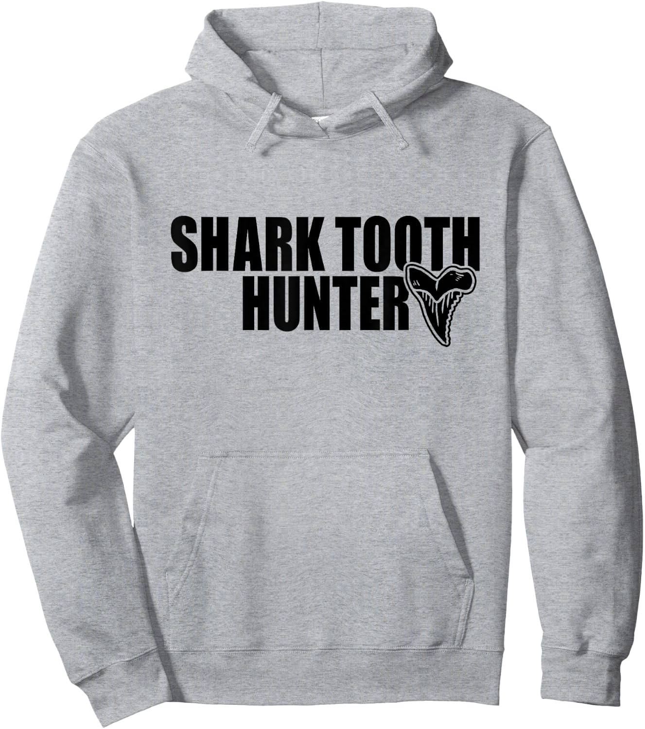 Shark Teeth Hunter Shark Paleontology Tooth Hunting Hoodie - Hoodie | Ash