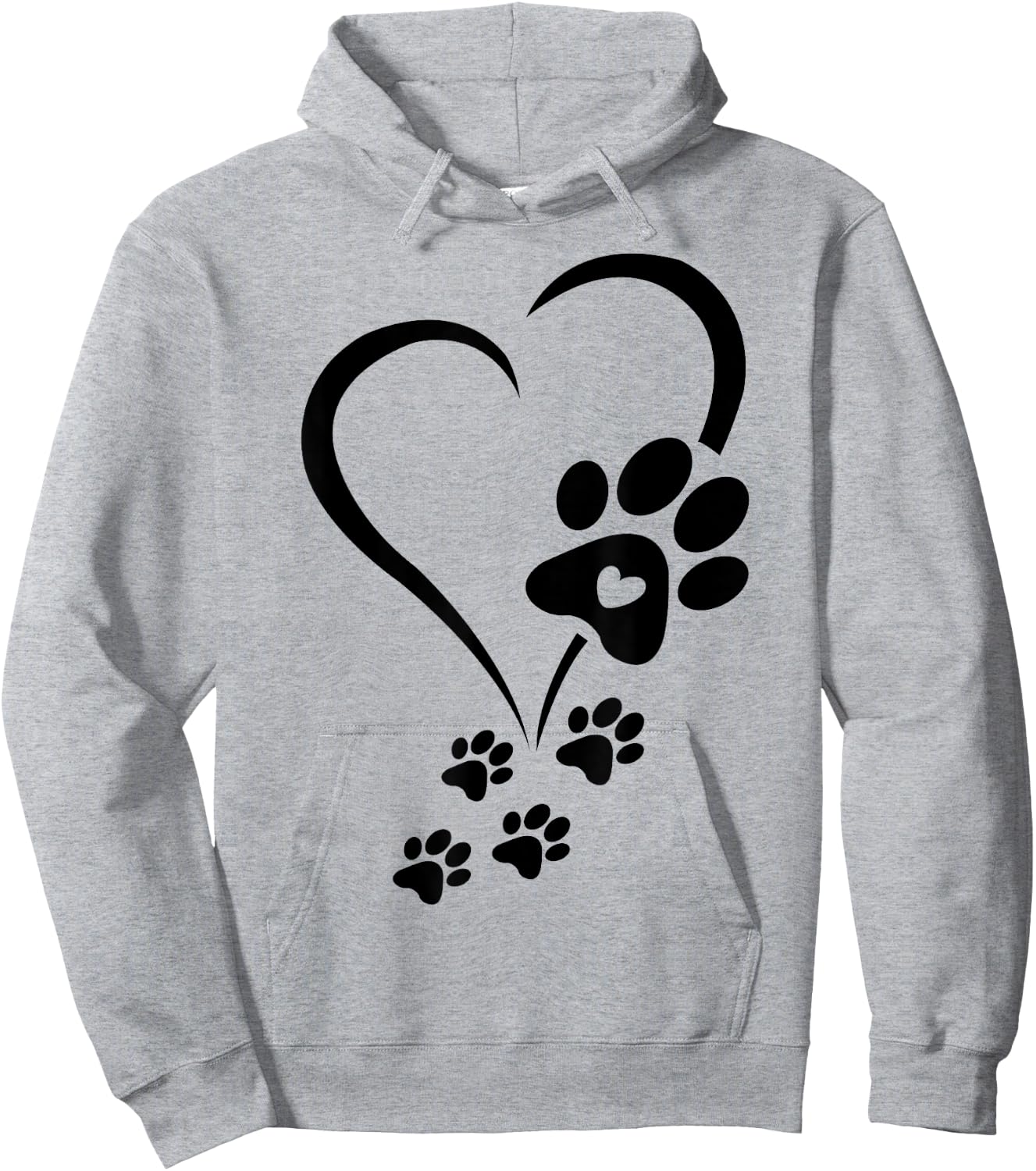 Dog Paw Heart Baby Dogs - Dog Paws Hearts Dog Paw Print Hoodie - Hoodie | Ash