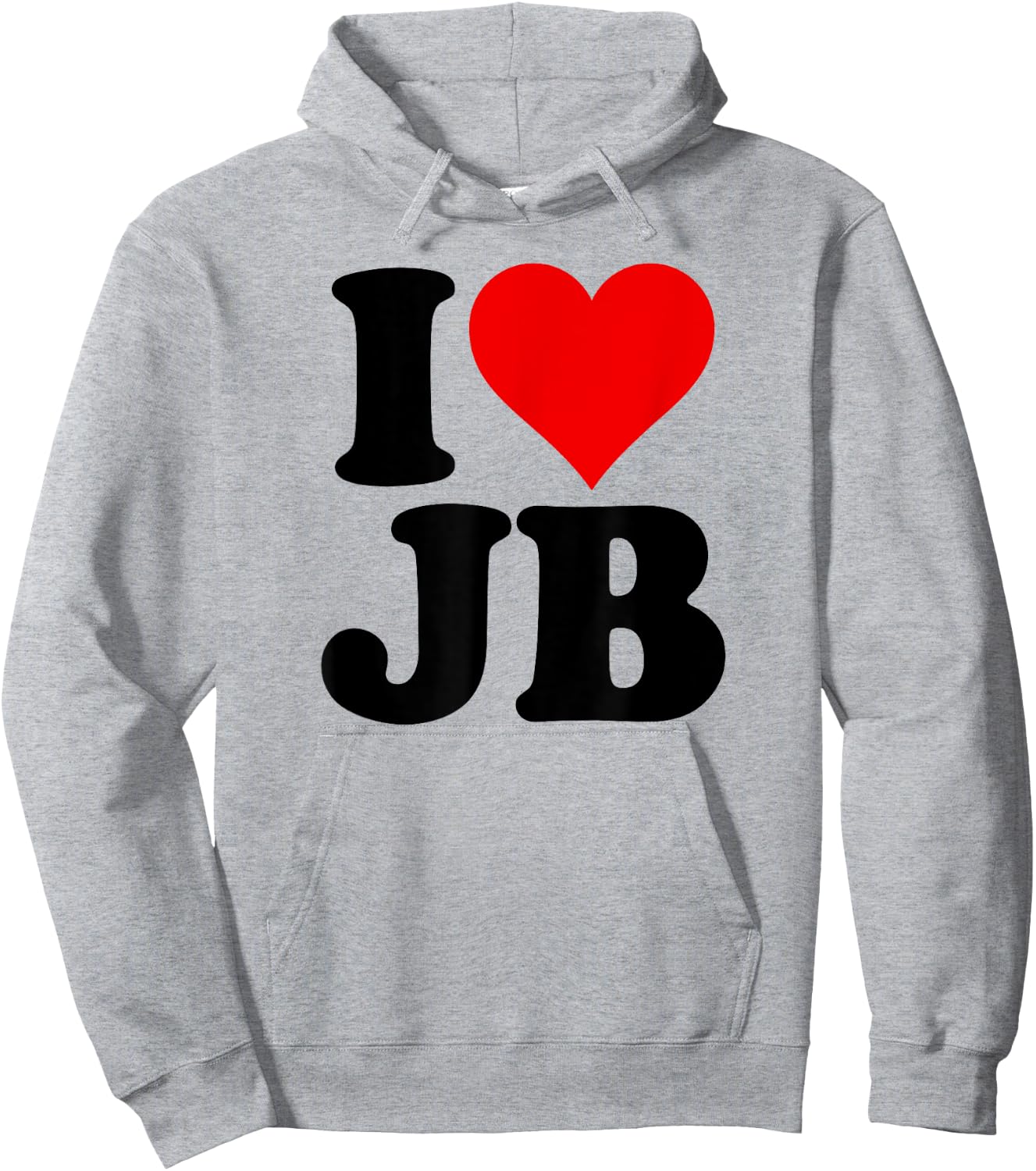 I Love Heart Jb J B J.b. Hoodie - Hoodie | Ash