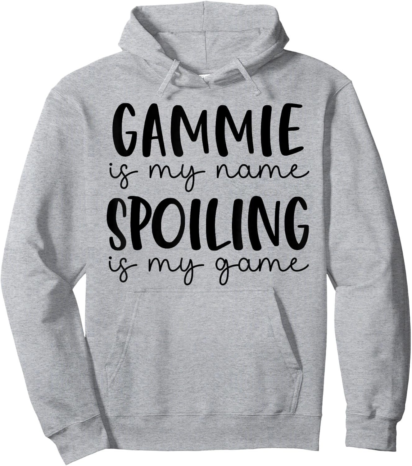 Gammie is My Name Spoiling is My Game Funny Gammie Hoodie - Hoodie | Ash