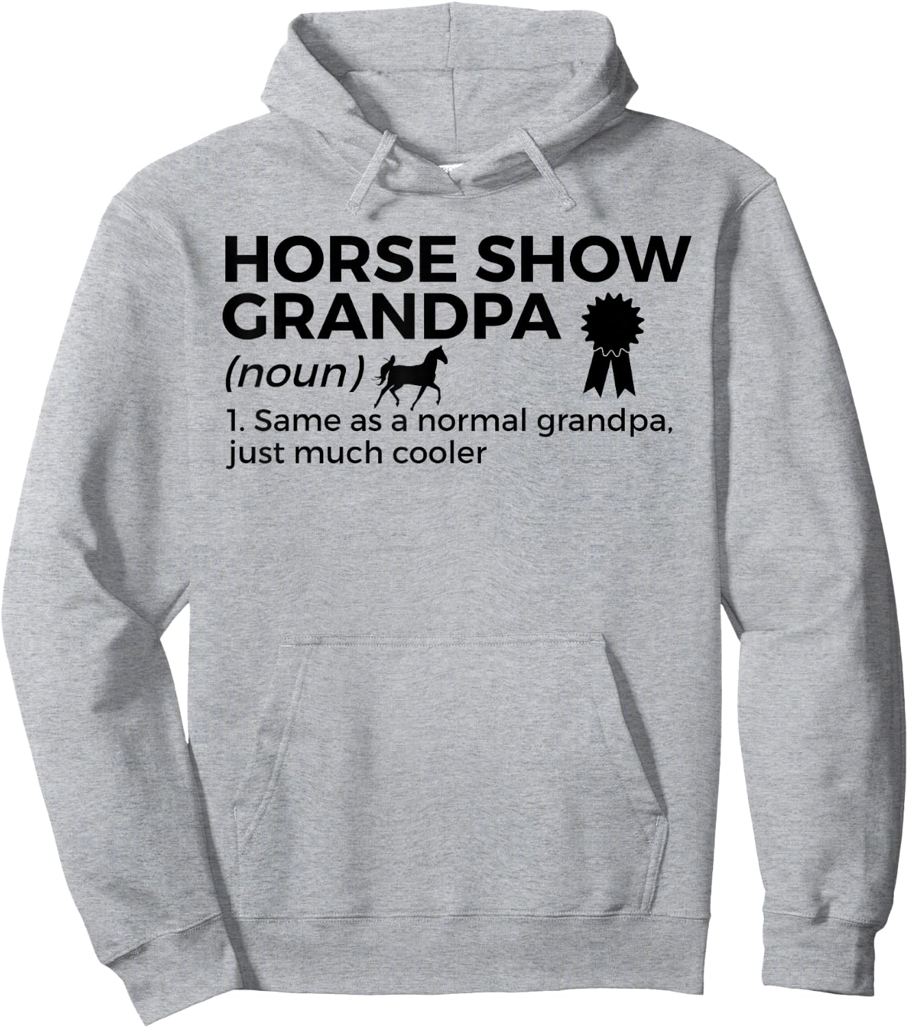 Funny Horse Show Grandpa Definition Hoodie - Hoodie | Ash