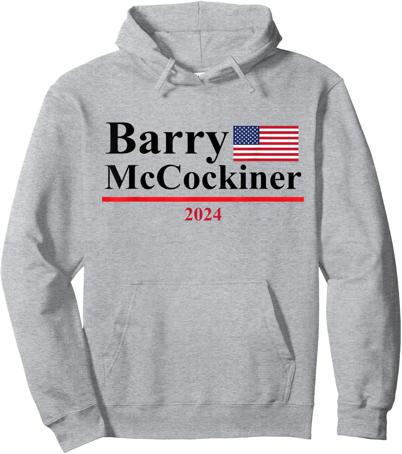 Barry McCockiner Funny Presidential Election 2024 Parody Hoodie - Hoodie | Ash
