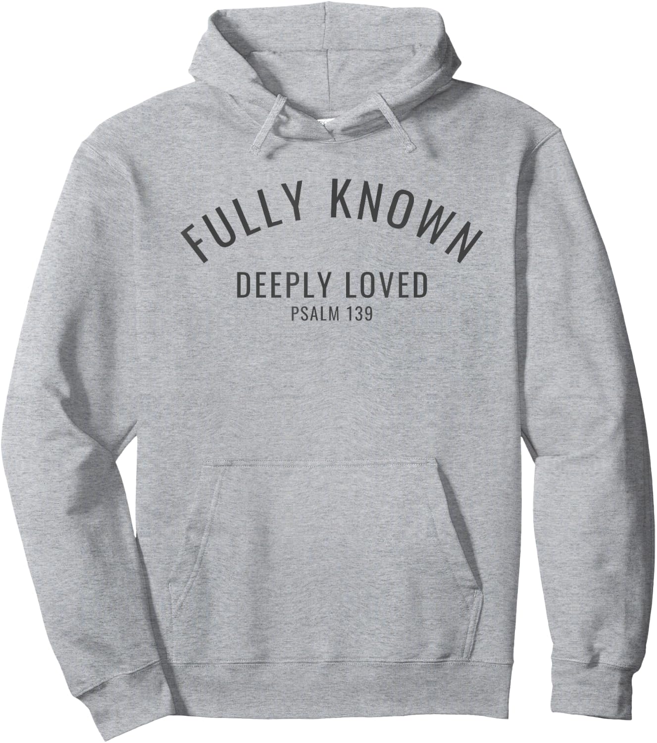 Fully Known Deeply Loved Psalm 139 Old Testament Bible Verse Hoodie - Hoodie | Ash