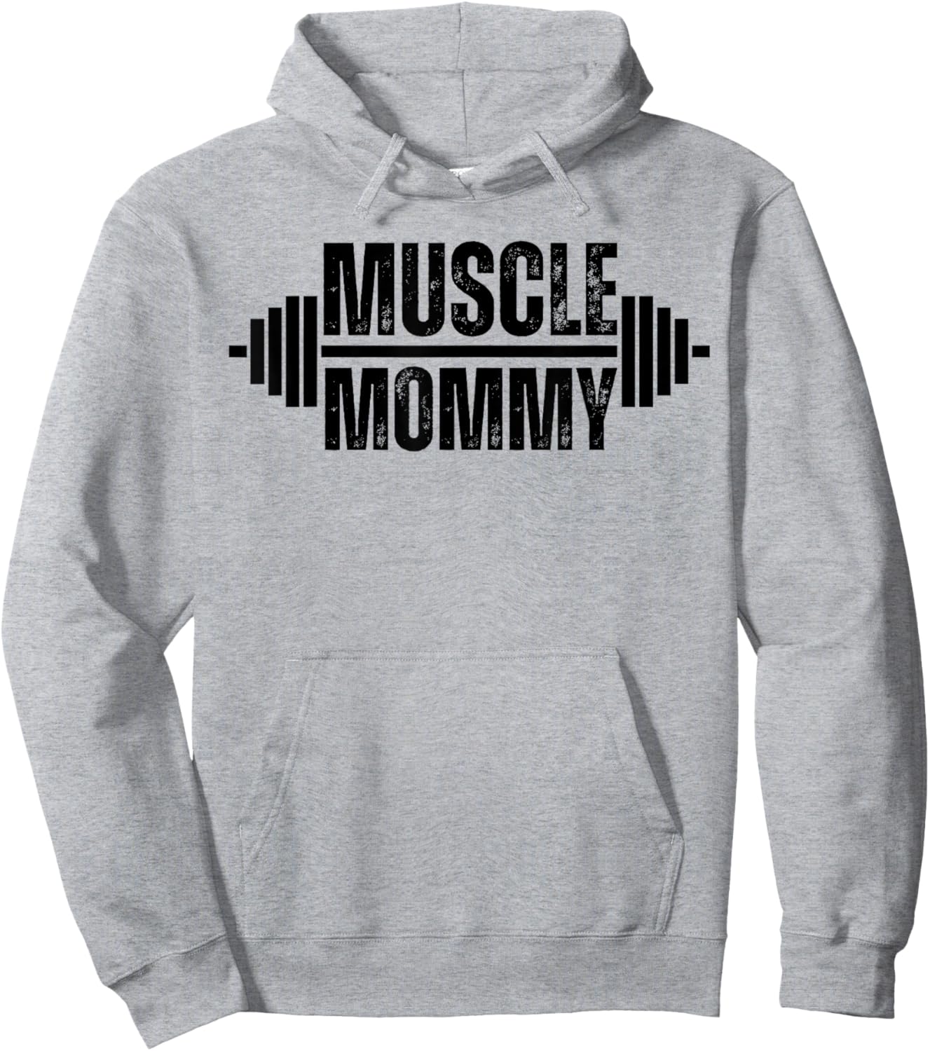 Muscle Mommy Weightlifter mom cute mother mama gym Hoodie - Hoodie | Ash
