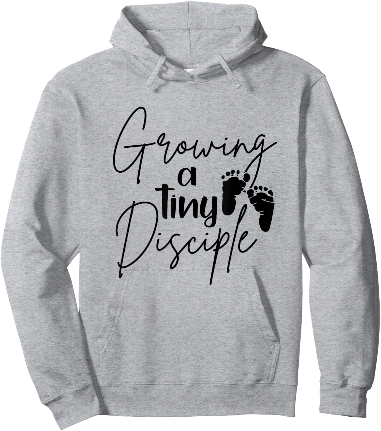 Growing A Tiny Disciple Christian Mom Pregnancy Announcement Hoodie - Hoodie | Ash