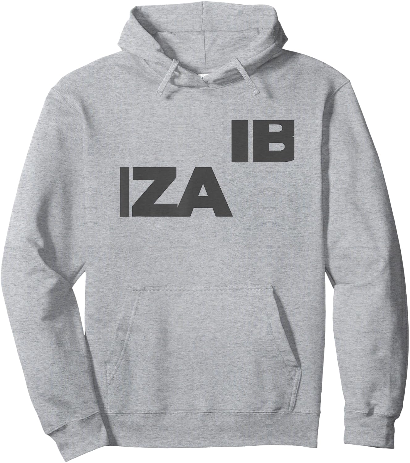 Ibiza Large Text Hoodie - Hoodie | Ash