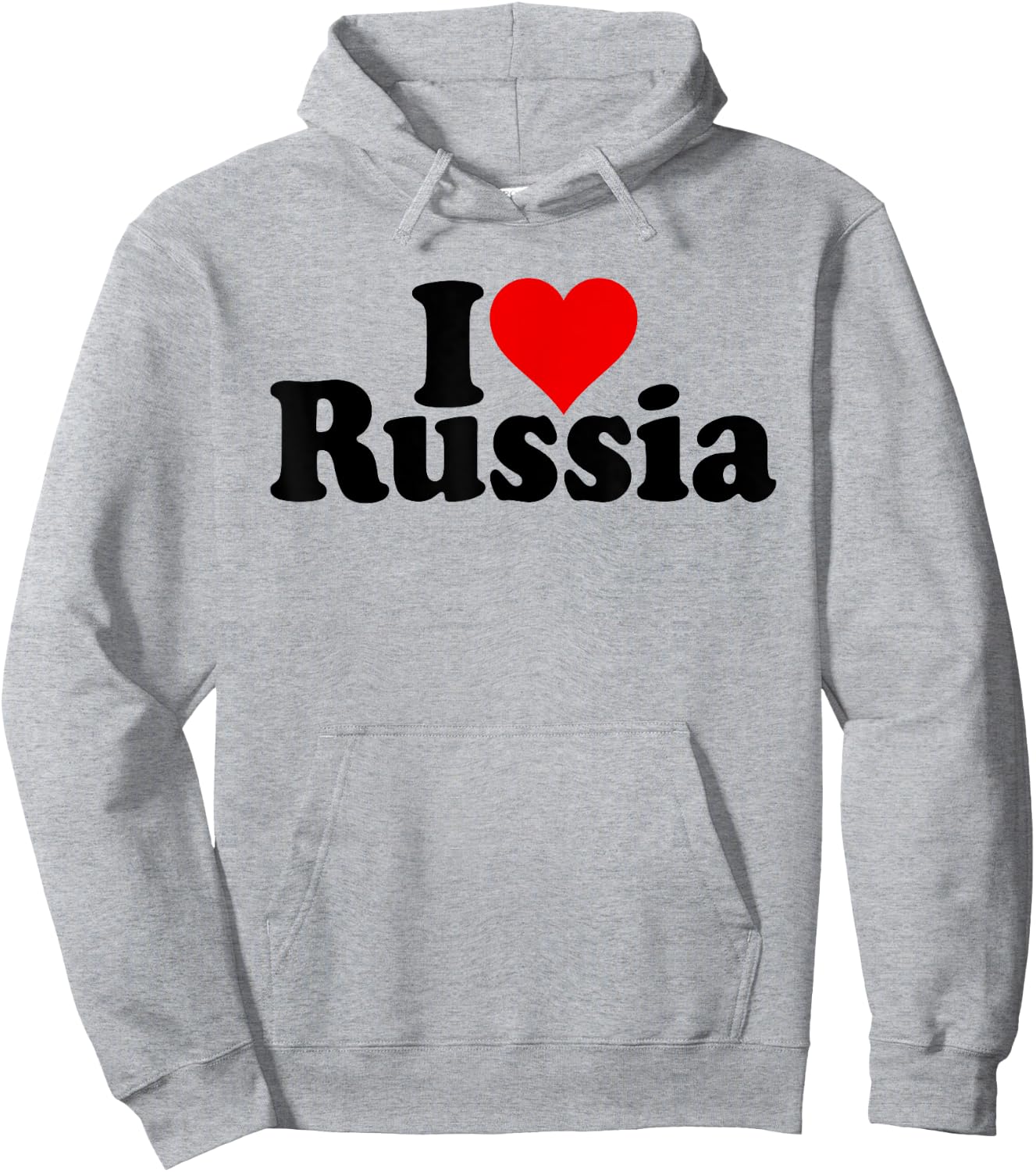 I Love Heart Russia Hoodie - Hoodie | Ash