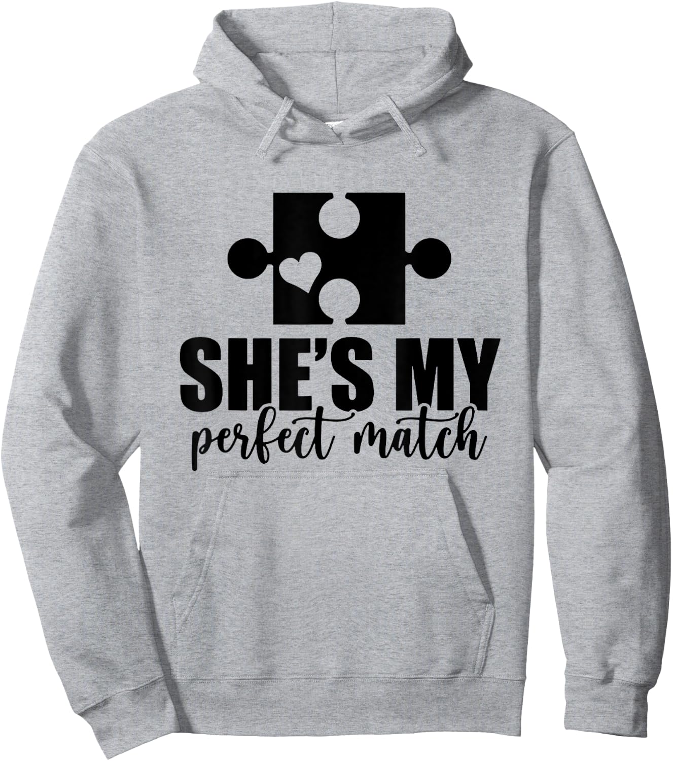 She's My Perfect Match He's My Perfect Match Couple Matching Hoodie - Hoodie | Ash