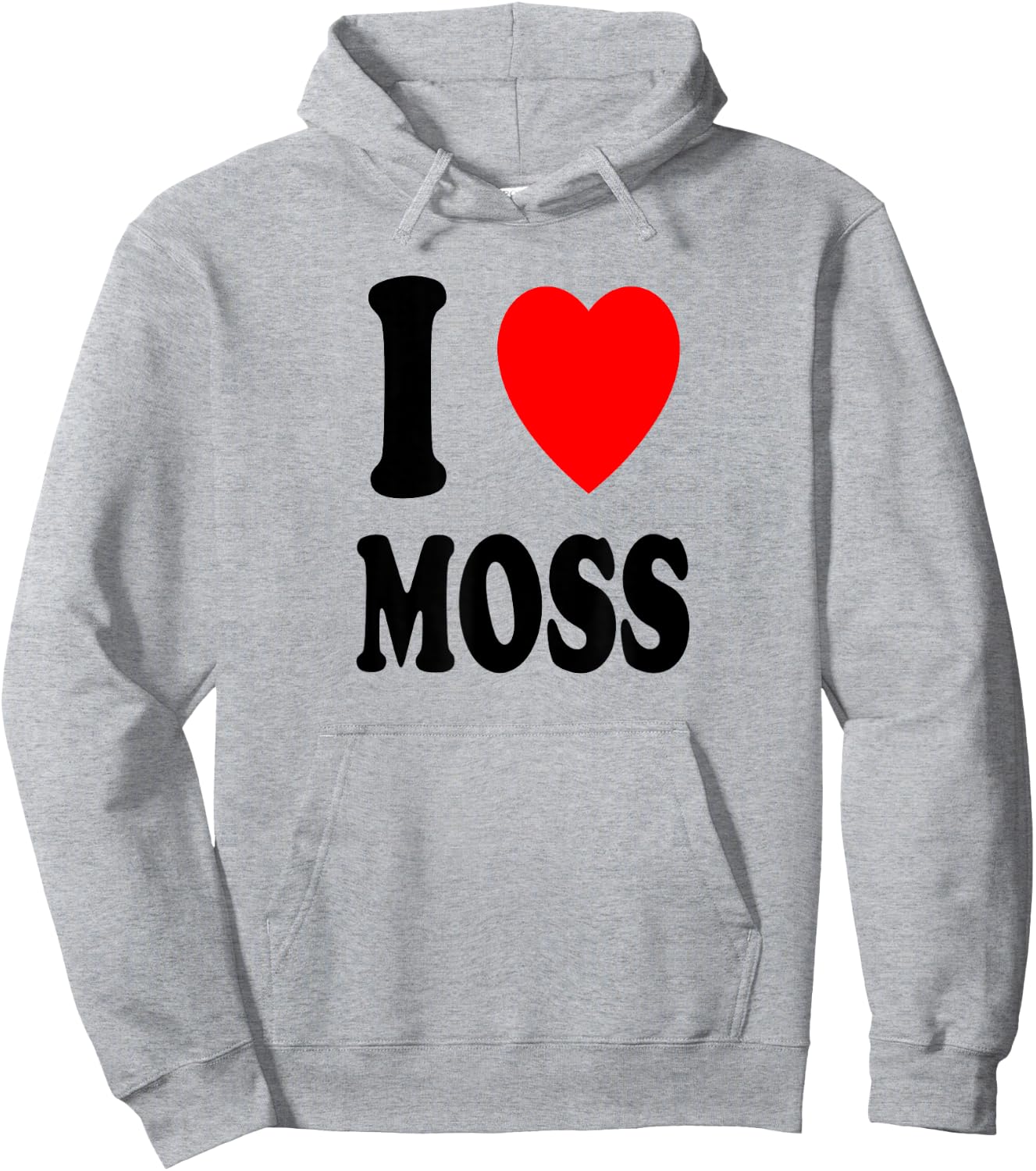 I Heart (Love) Moss Botanist Botany Muscology Biologist Hoodie - Hoodie | Ash
