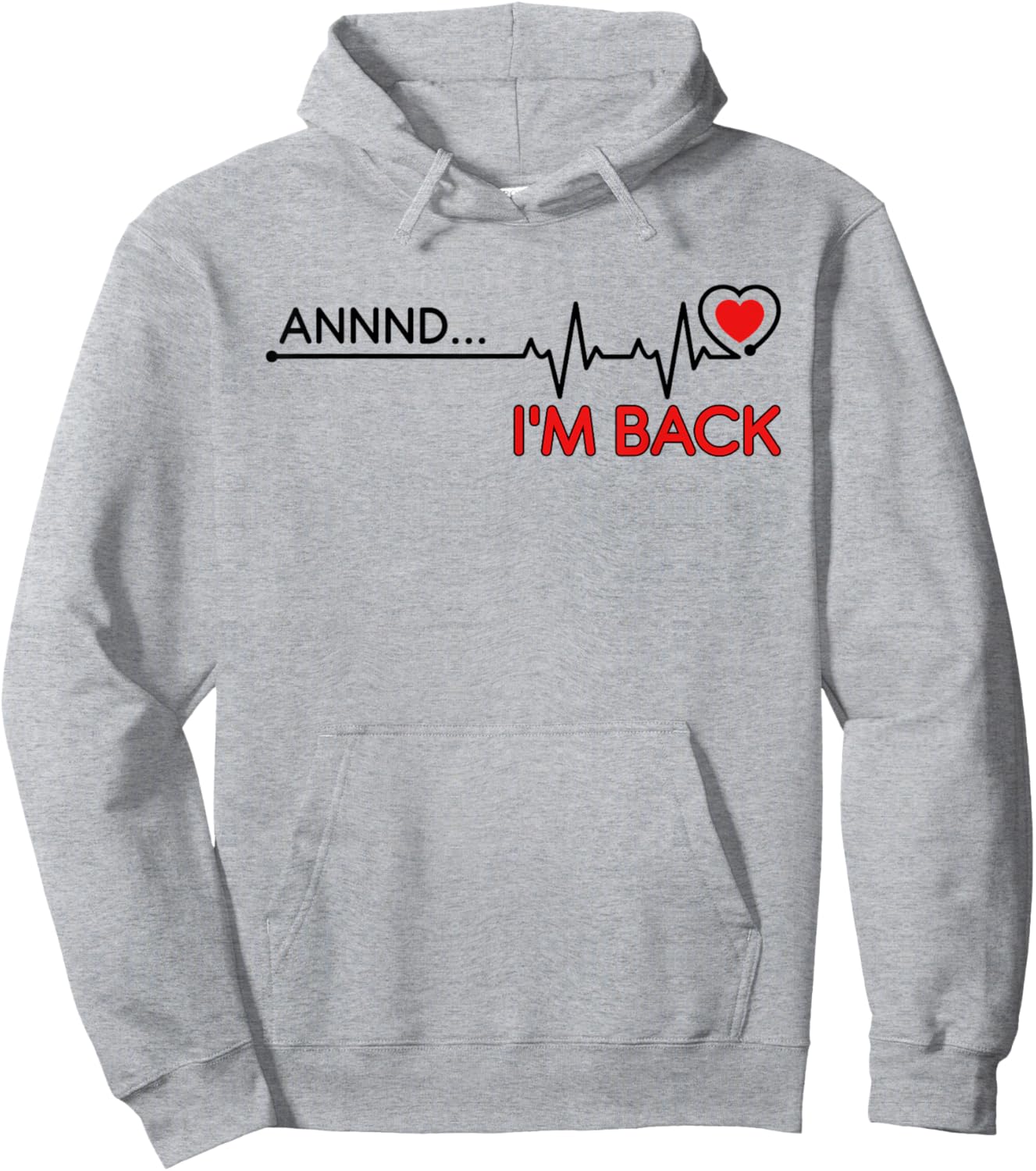 Coronary Bypass Artery Open Heart Diseases Surgery Heartbeat Hoodie - Hoodie | Ash