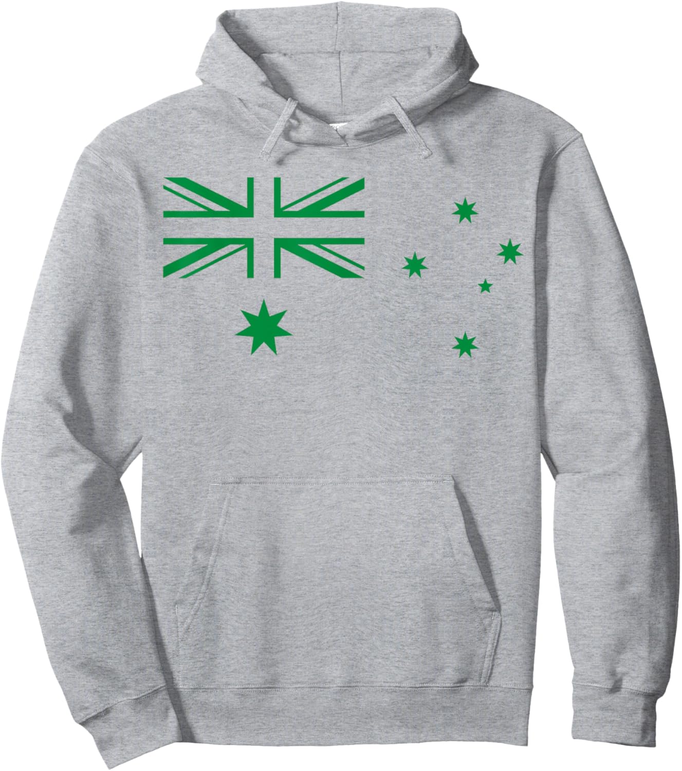 Australia Flag Green and Yellow Sports Athletic Jersey Hoodie - Hoodie | Ash