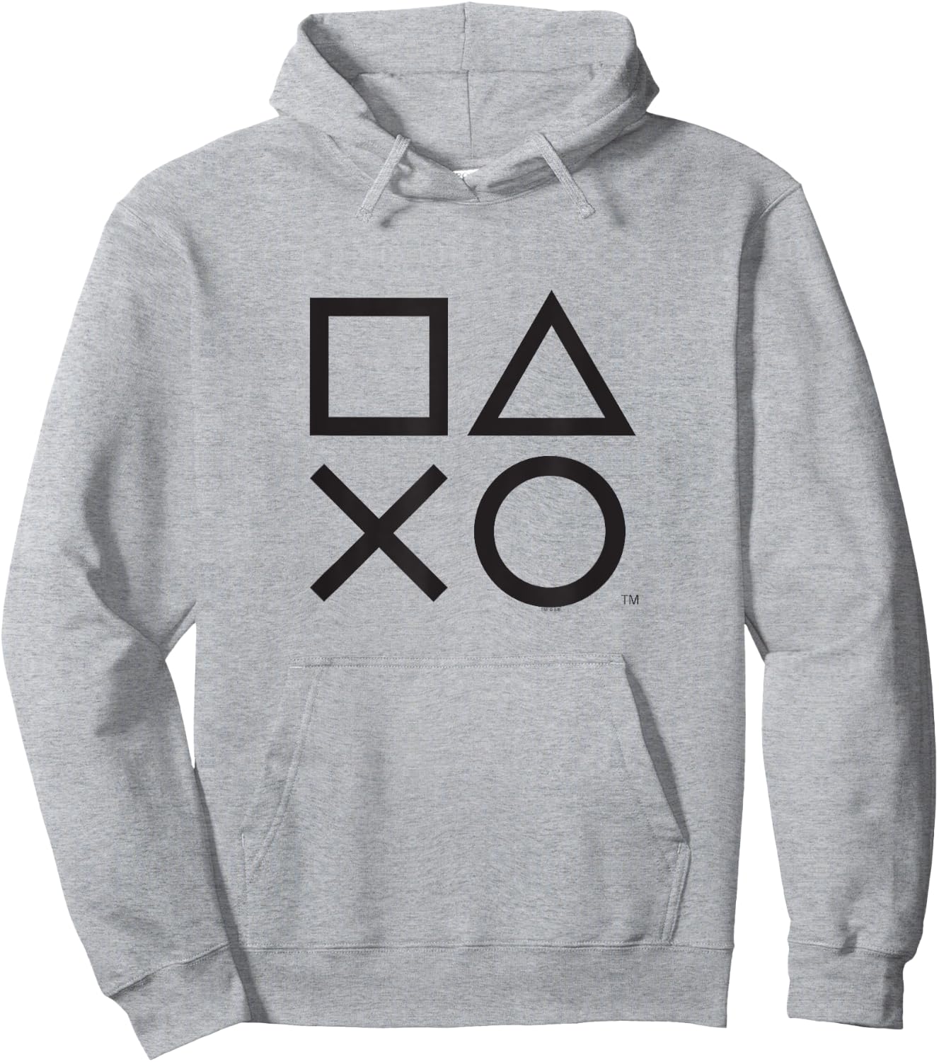 PlayStation PS5 Gamer Controller Icons in Classic Black Hoodie - Hoodie | Ash