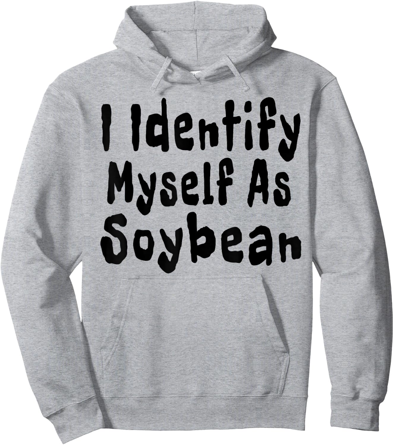 I Identify Myself As Soybean Halloween Costume Vegan Hoodie - Hoodie | Ash