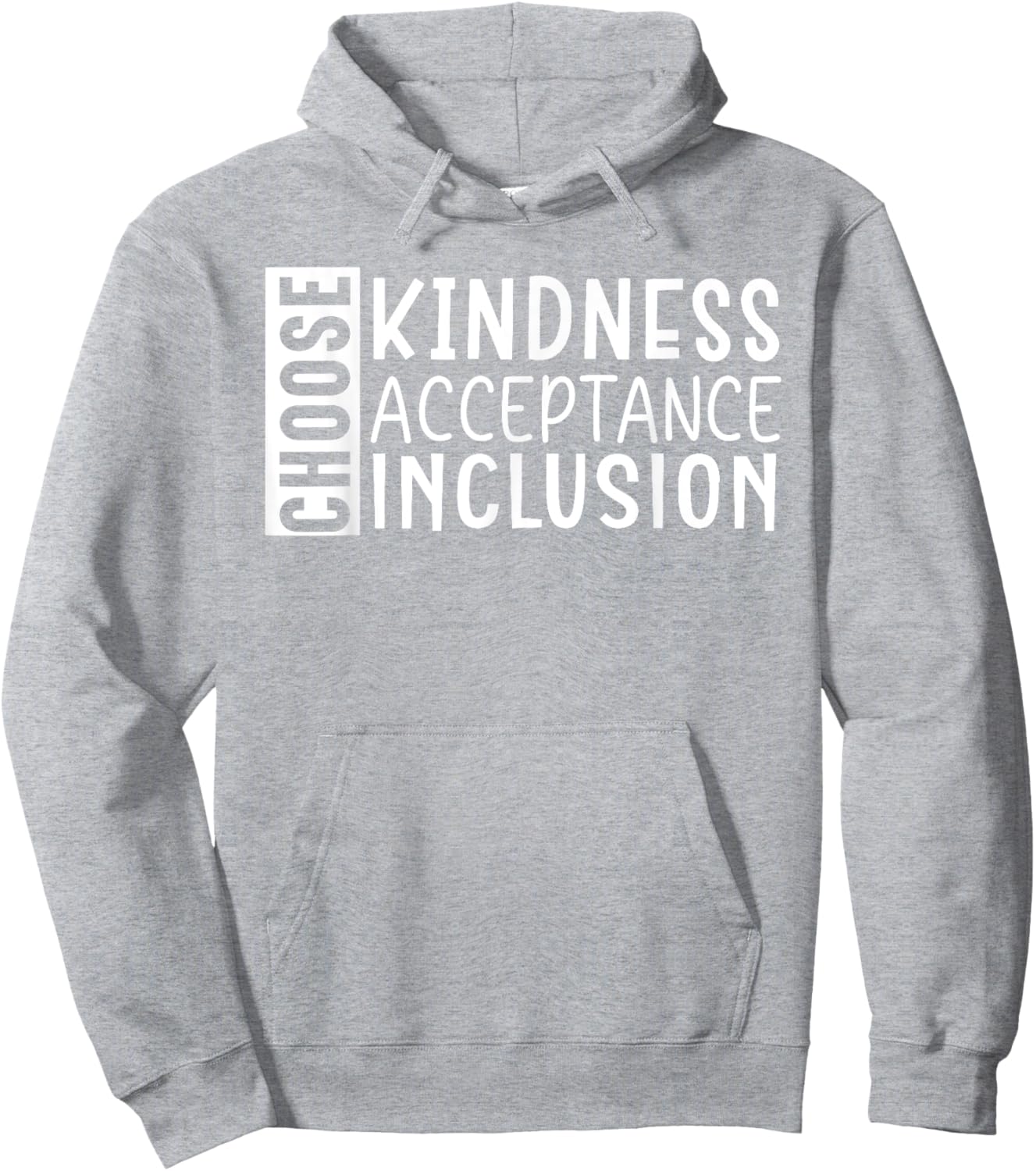 Choose Kindness Acceptance Inclusion Orange Day Hoodie - Hoodie | Ash