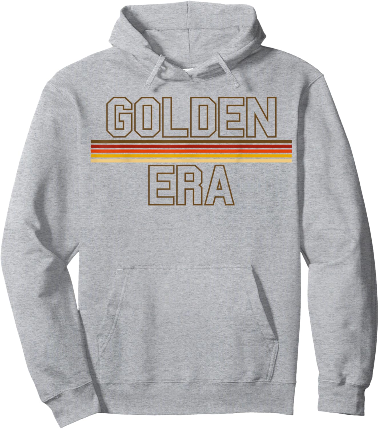 Golden Era Retro Style Old School Bodybuilding Workout Gym Hoodie - Hoodie | Ash