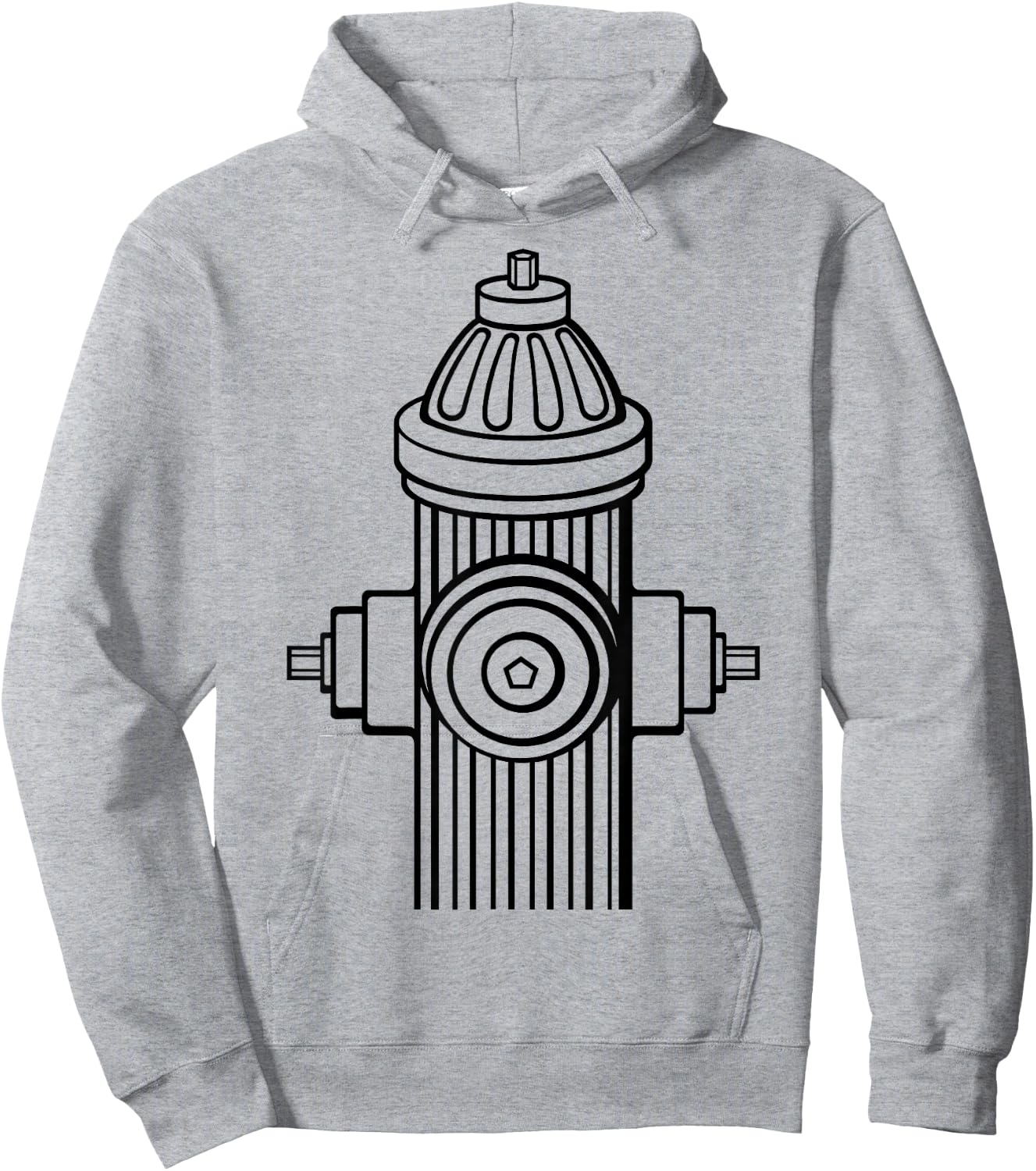 Fire Hydrant - Lazy Halloween Costume Firefighter Fireman Hoodie - Hoodie | Ash