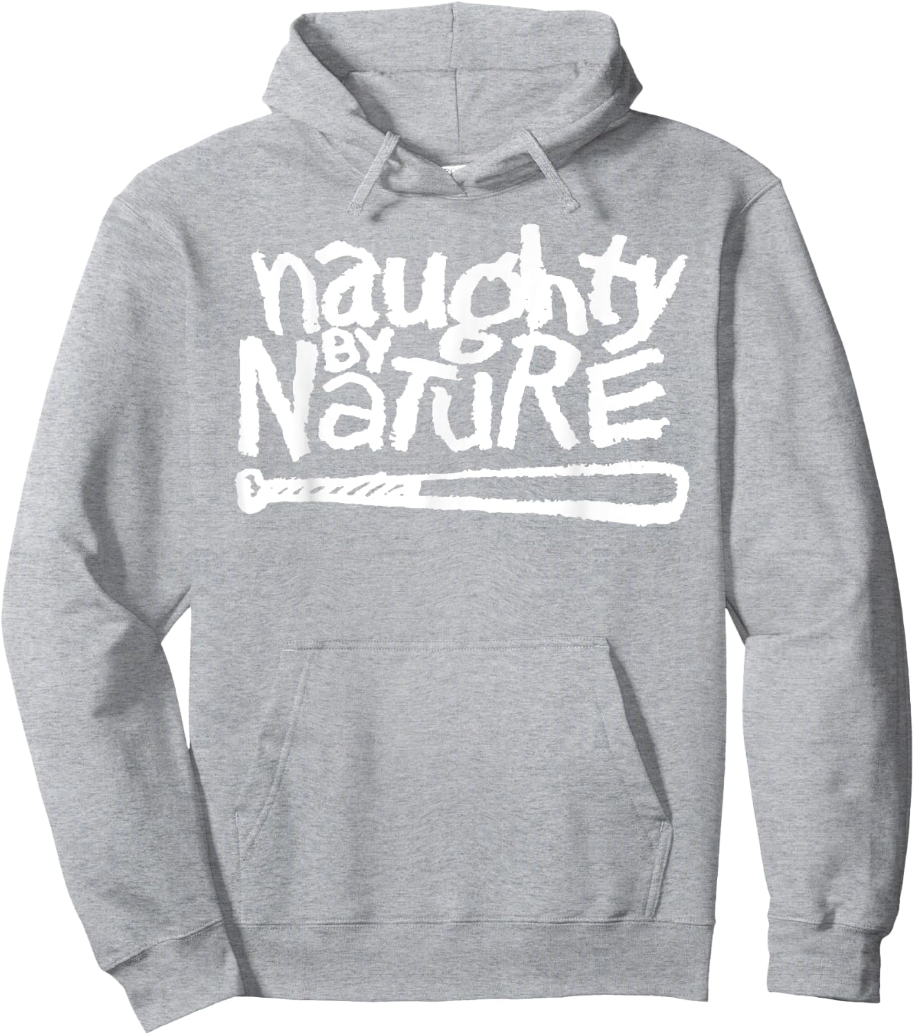 Naughty By Nature – White Logo On Kelly Hoodie - Hoodie | Ash