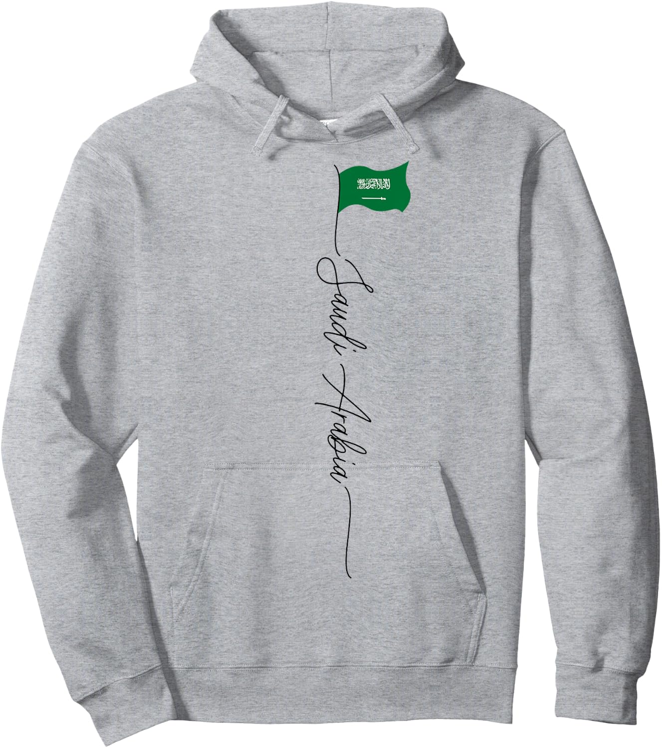 Saudi Arabia, flag of Saudi Arabia, patriotic Saudi flag Kids Men Hoodie - Hoodie | Ash