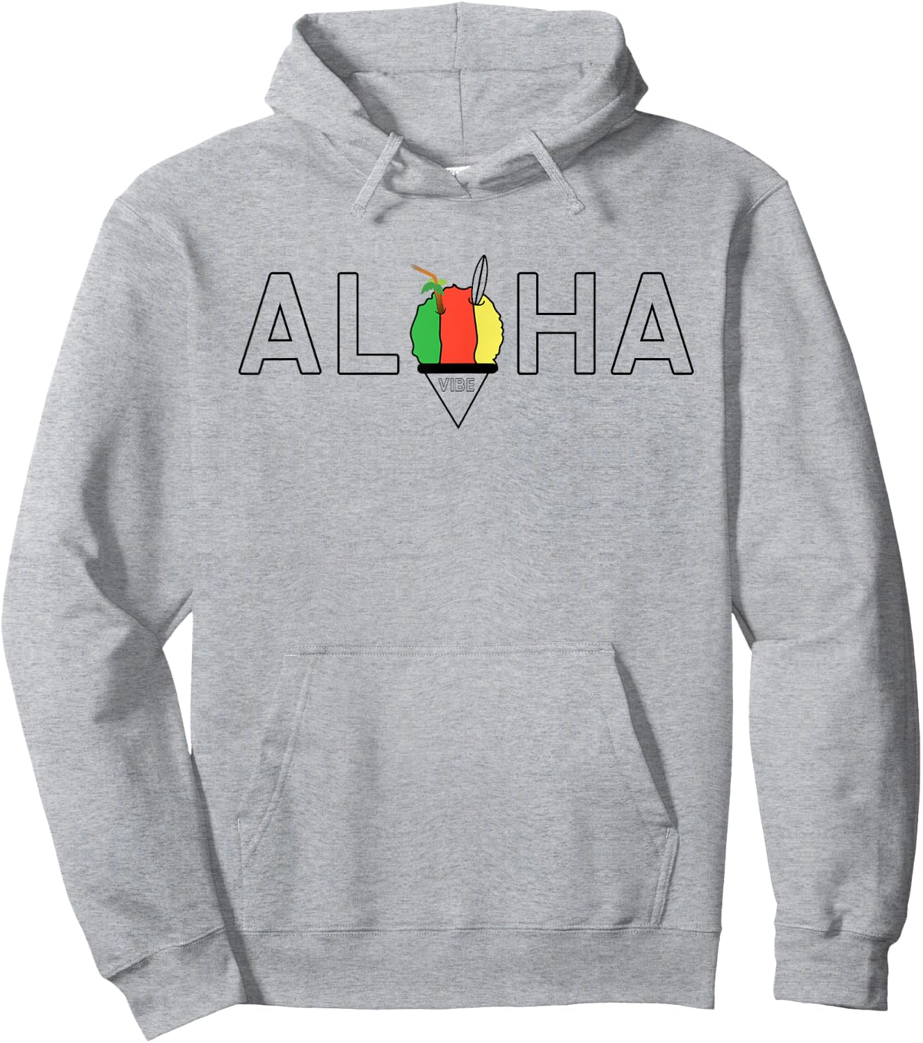 Aloha Hawaii from the island - Aloha Hawaiian Shaved Ice Hoodie - Hoodie | Ash