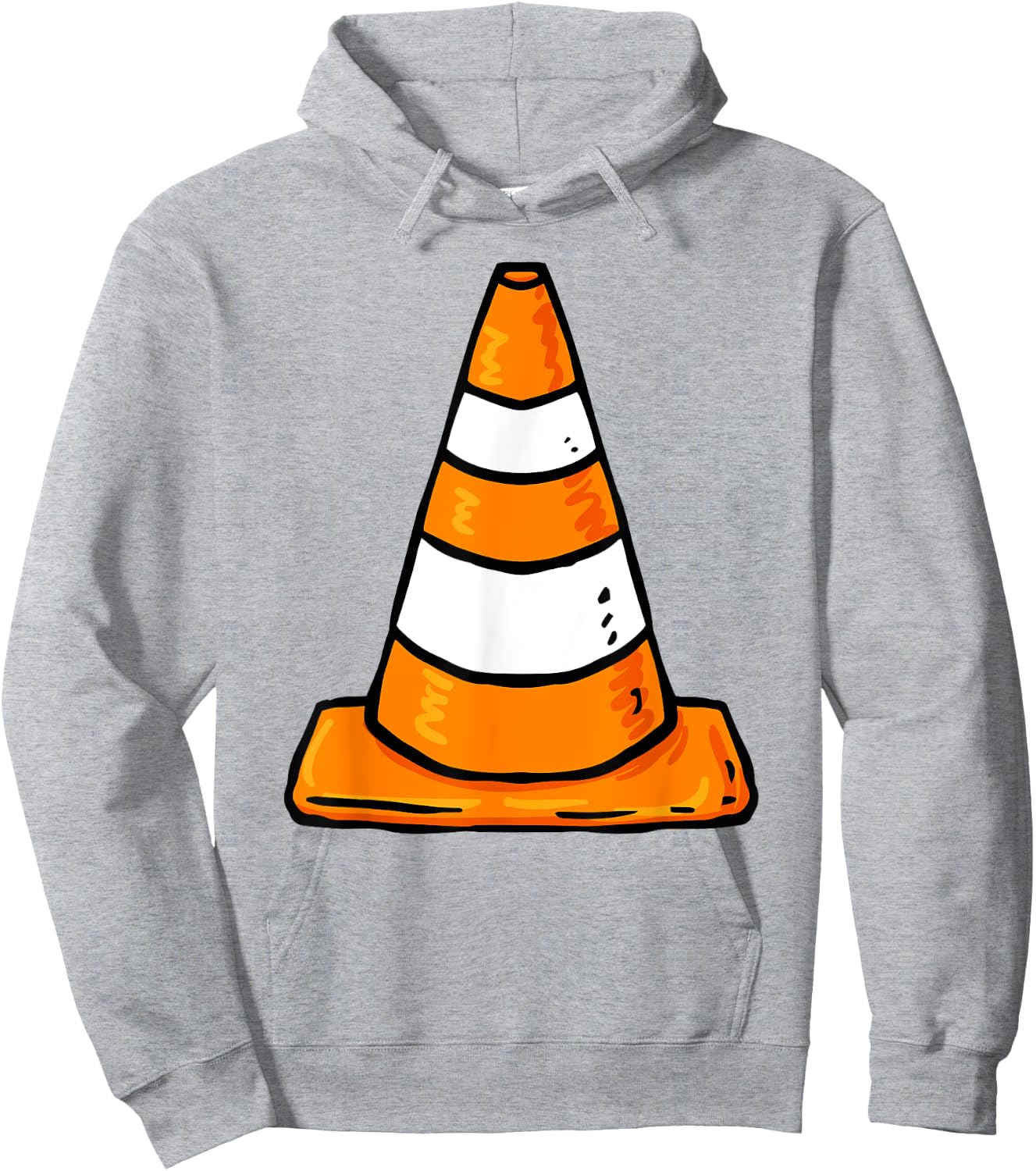 Traffic Cone Costume Group Matching Family Costume Hoodie - Hoodie | Ash