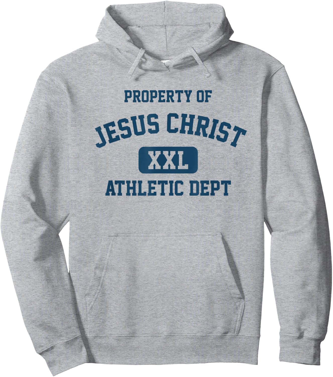 Property of Jesus Christ Athletic Department Christian Hoodie - Hoodie | Ash