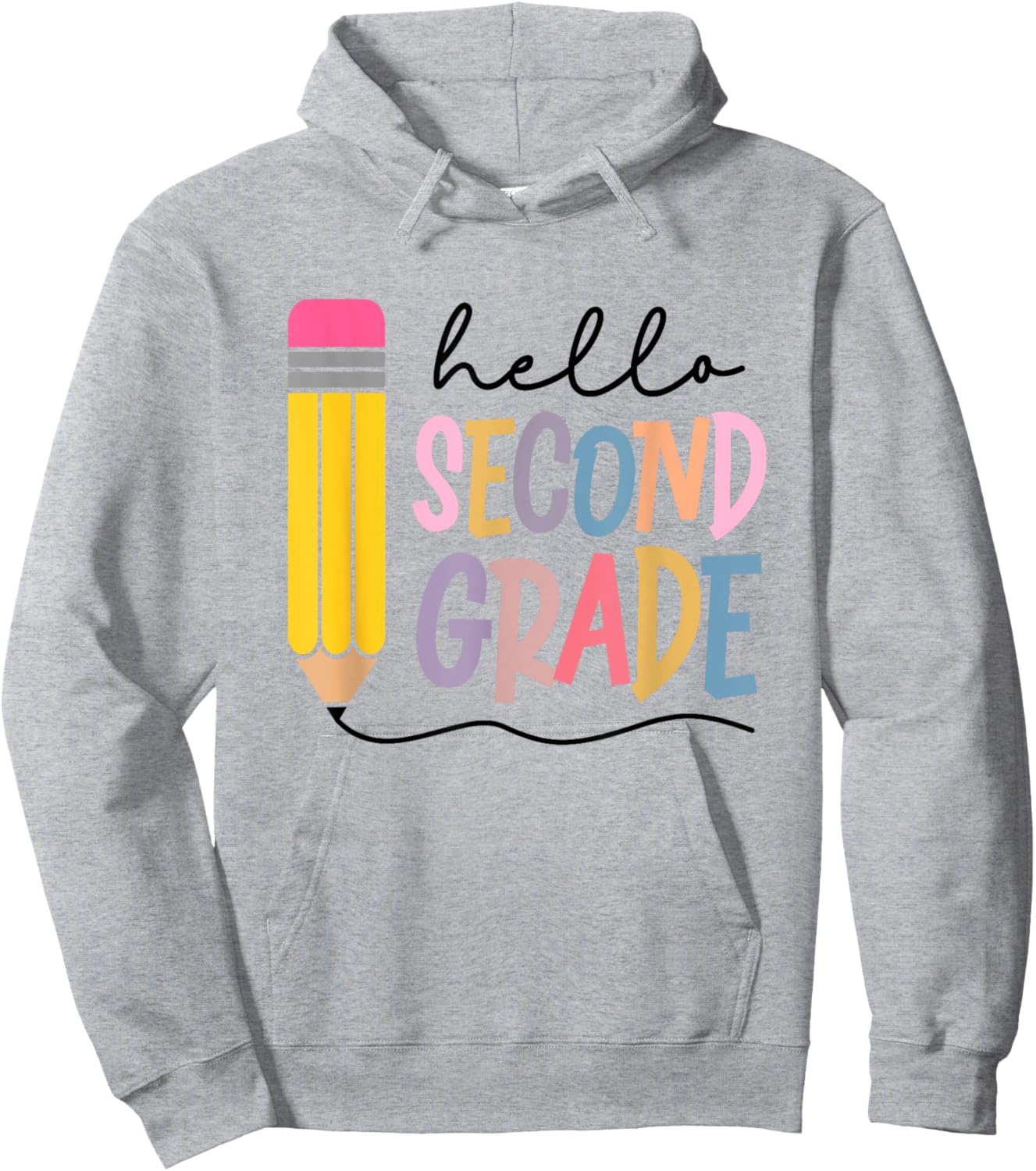 Hello Second Grade Team 2nd Grade Teacher Squad Graduation Hoodie - Hoodie | Ash
