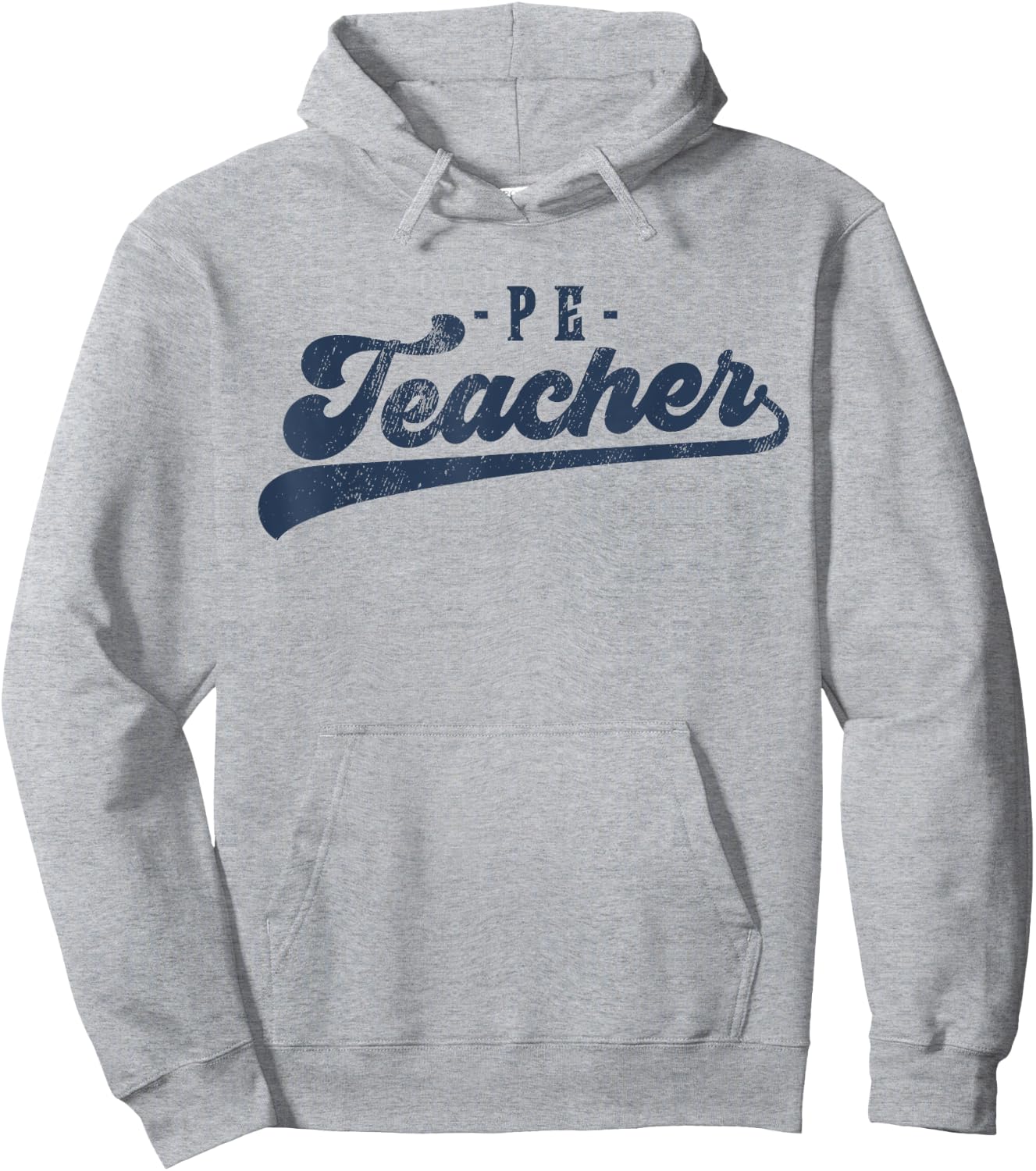 PE Teacher Cute Vintage Graphic Physical Education Teacher Hoodie - Hoodie | Ash