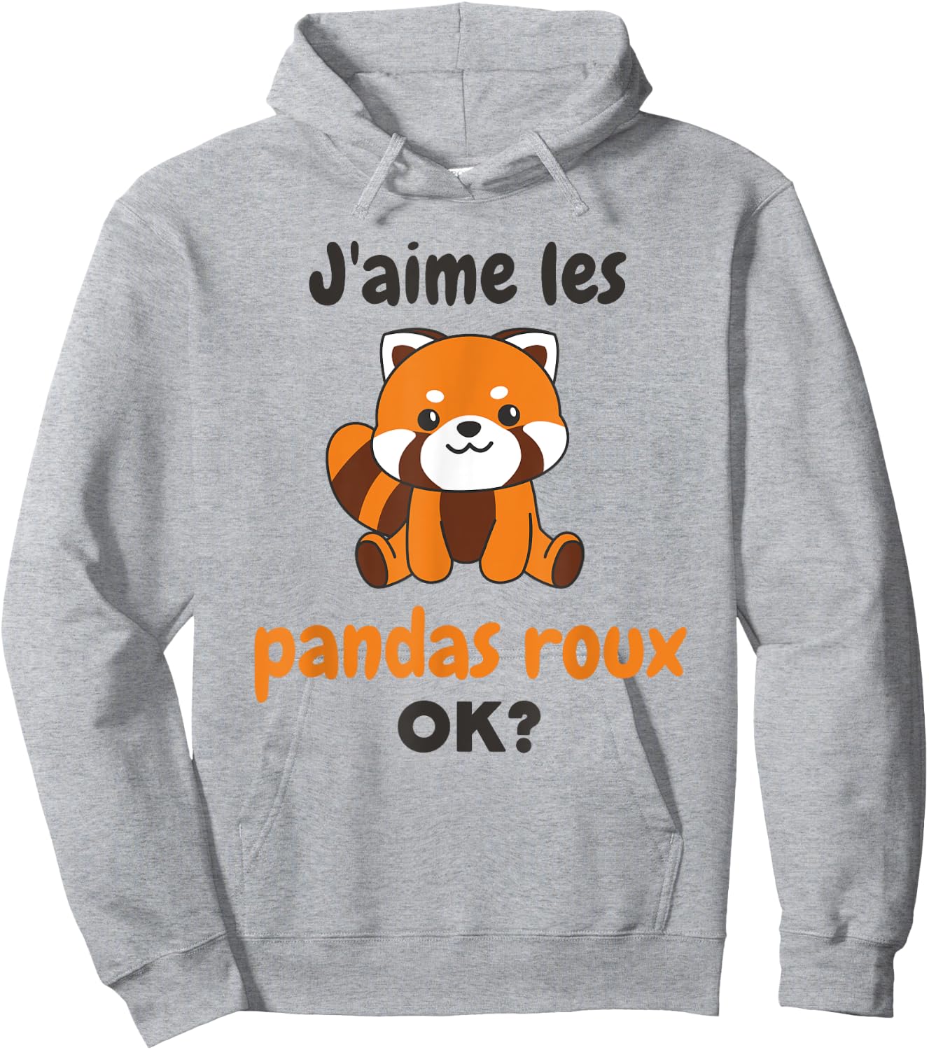 J'aime Les Pandas Roux Ok? Panda Roux Cute Hoodie - Hoodie | Ash