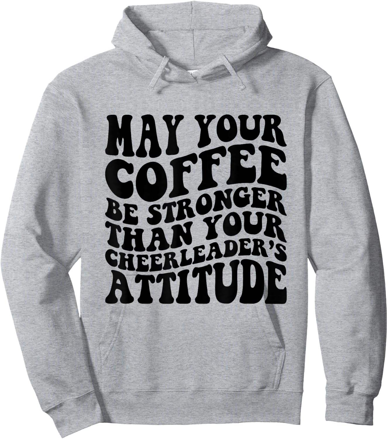 Funny Cheer Mom Coffee Saying Cheerleading Squad Mothers Day Hoodie - Hoodie | Ash
