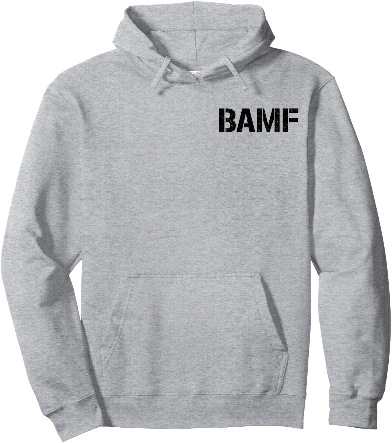 Bamf Badass Attitude Style Hoodie - Hoodie | Ash