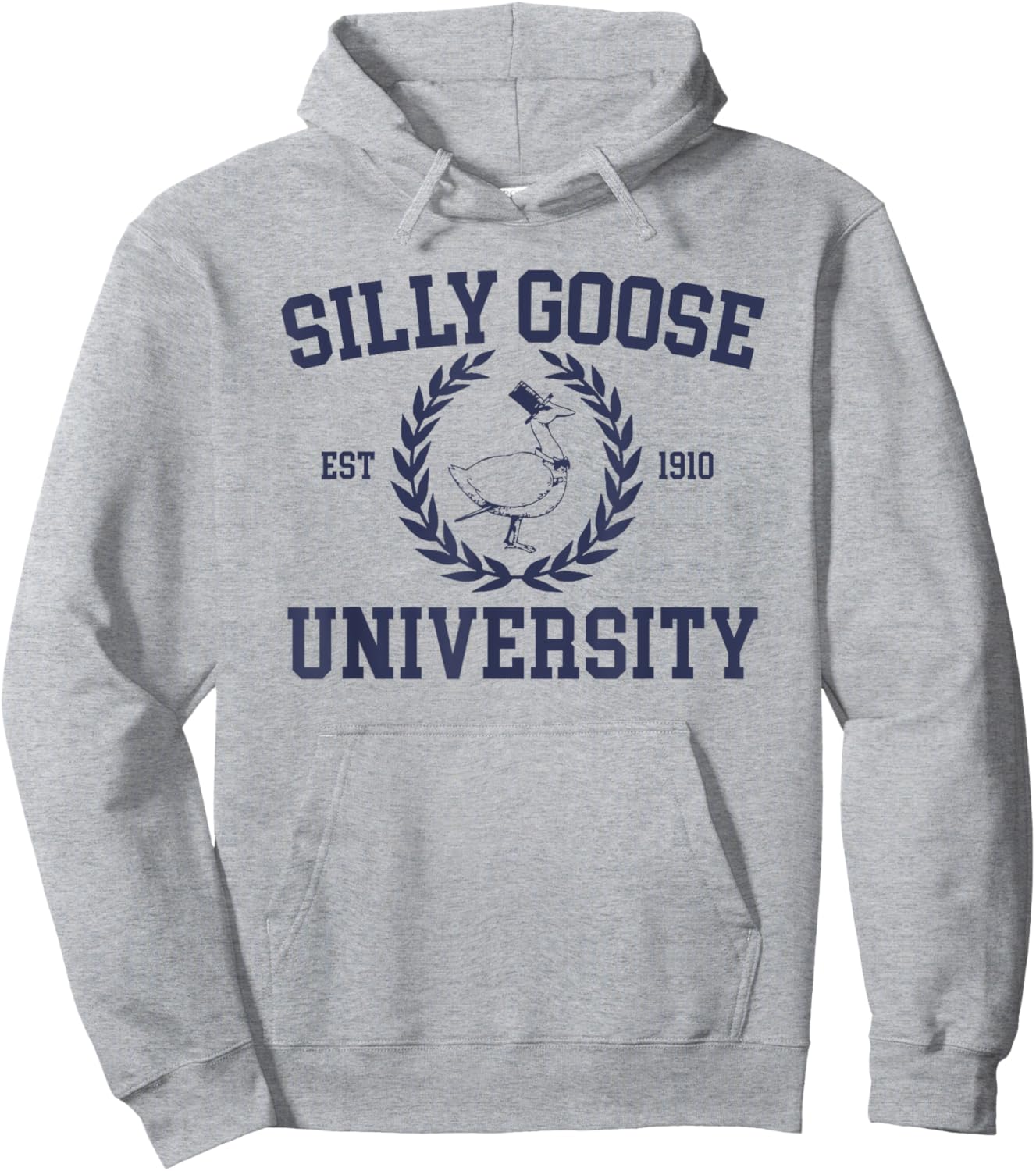 Silly Goose University Funny Silly Goose Meme Bird Lover Hoodie - Hoodie | Ash