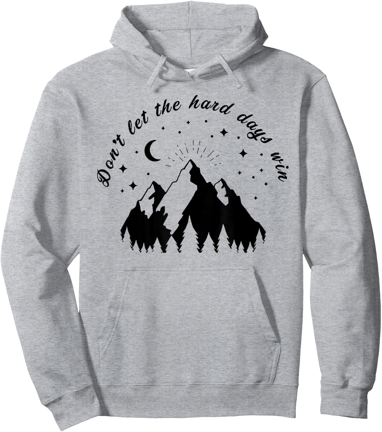 Don’t Let the Hard Days Win Bookish Bookworm Book Lover Gift Hoodie - Hoodie | Ash
