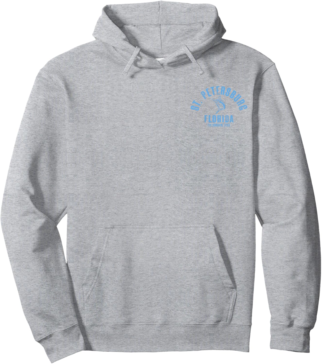 St. Petersburg Florida FL Retro Vintage Beach Front & Back Men Women Hoodie - Hoodie | Ash