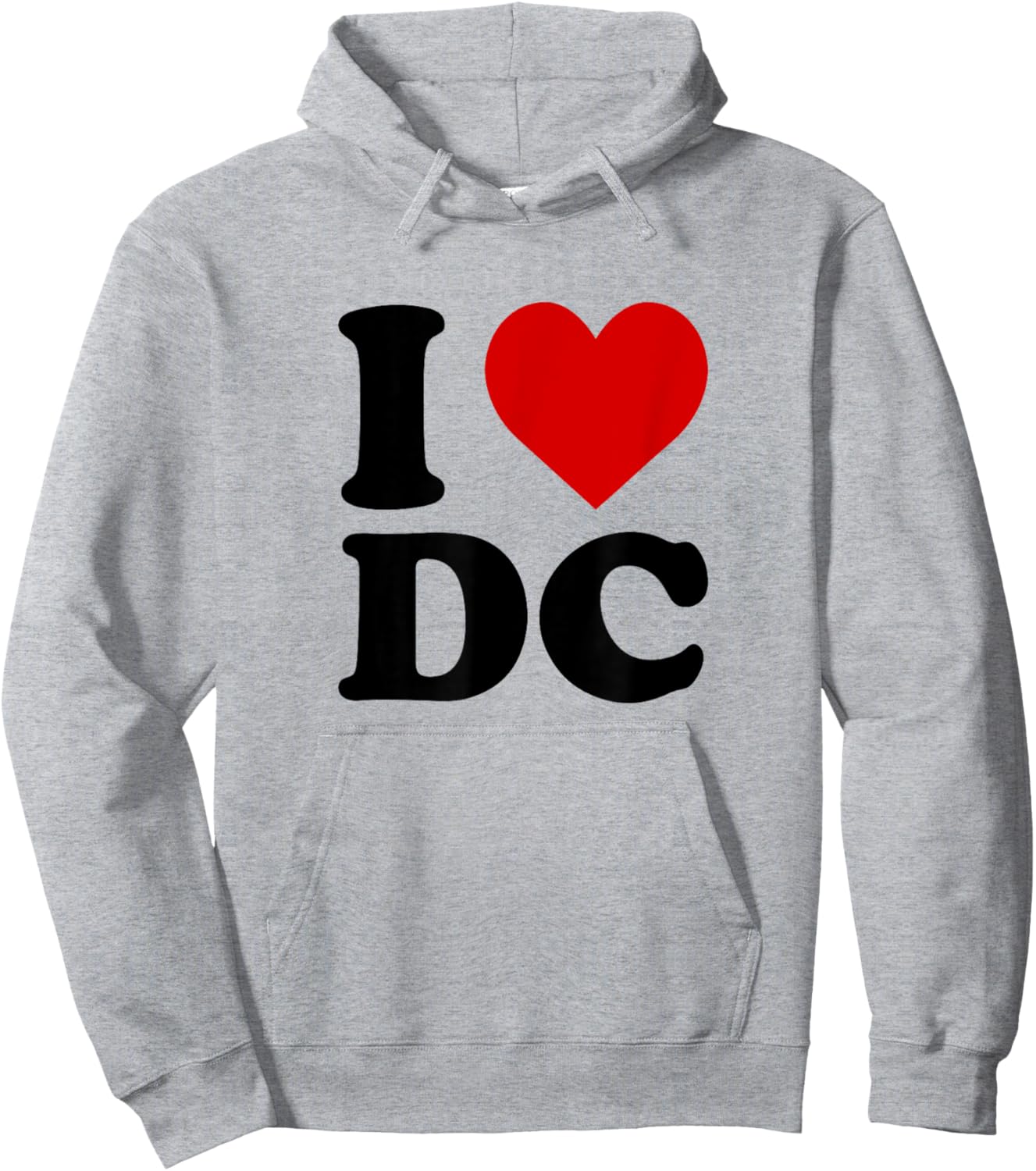I Love DC Heart Hoodie - Hoodie | Ash